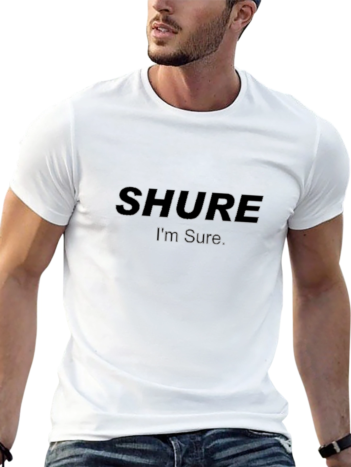 Shure Im Sure Black T-Shirt - Audio Enthusiast Apparel