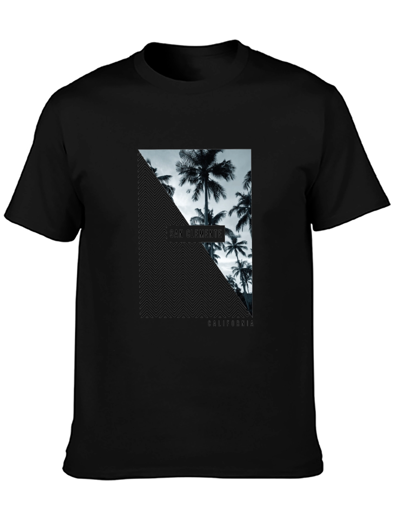 San Clemente California Graphic Tee - Black