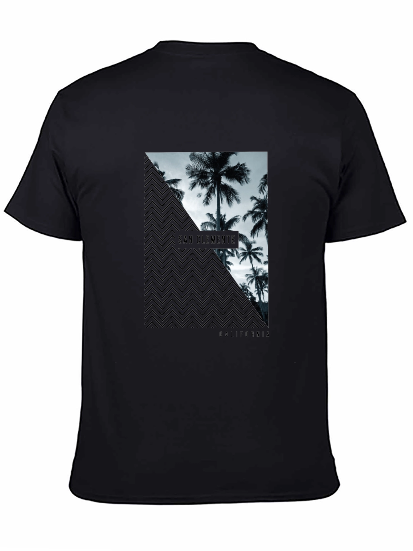 San Clemente California Graphic Tee - Black