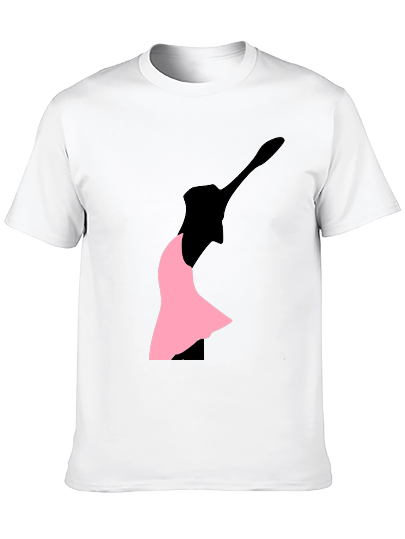 Ballet Silhouette Graphic Tee - Black Cotton Blend