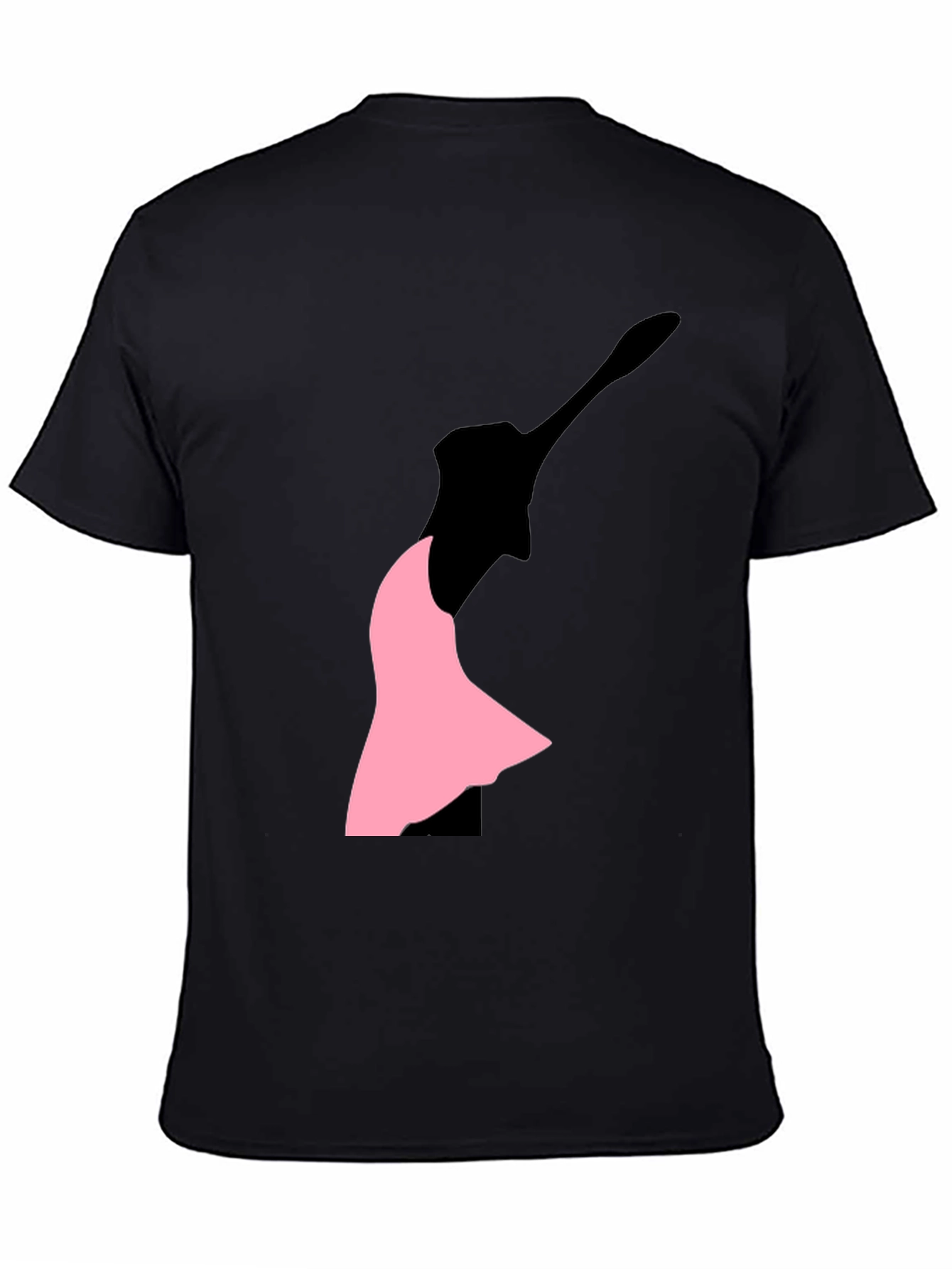 Ballet Silhouette Graphic Tee - Black Cotton Blend