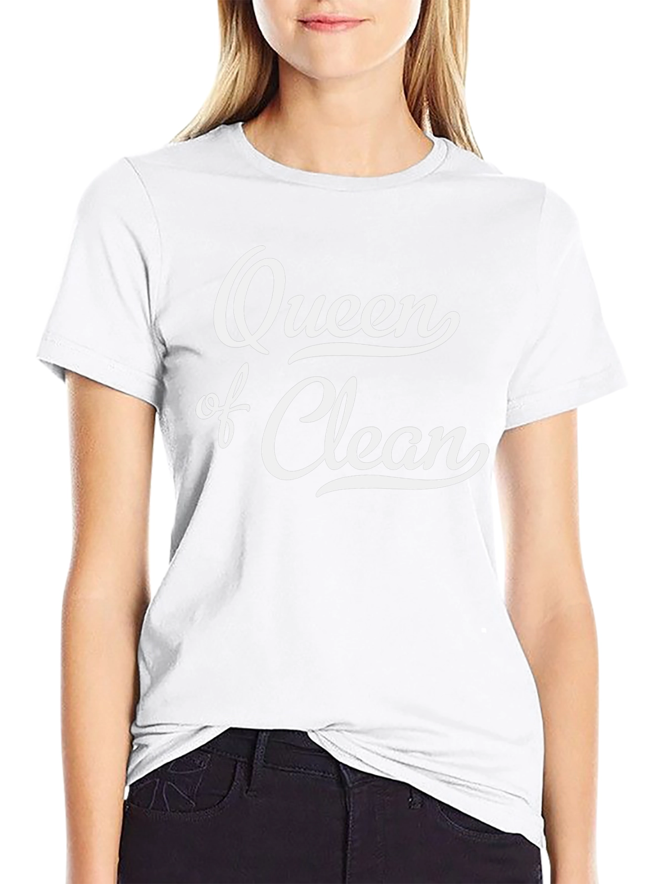 Queen of Clean Graphic T-Shirt - Black