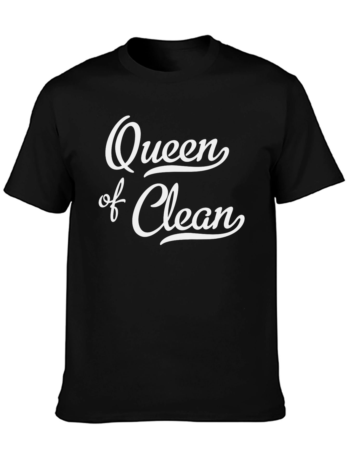 Queen of Clean Graphic T-Shirt - Black