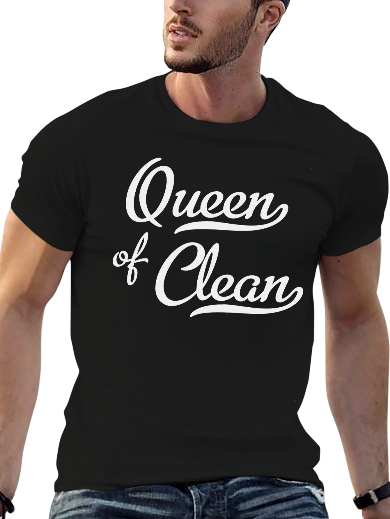 Queen of Clean Graphic T-Shirt - Black