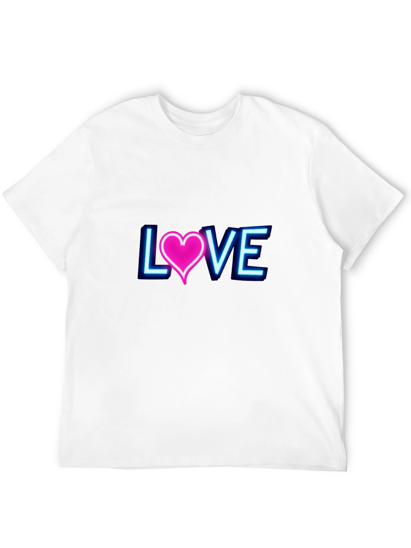 Neon Love Graphic T-Shirt - Trendy Casual Wear