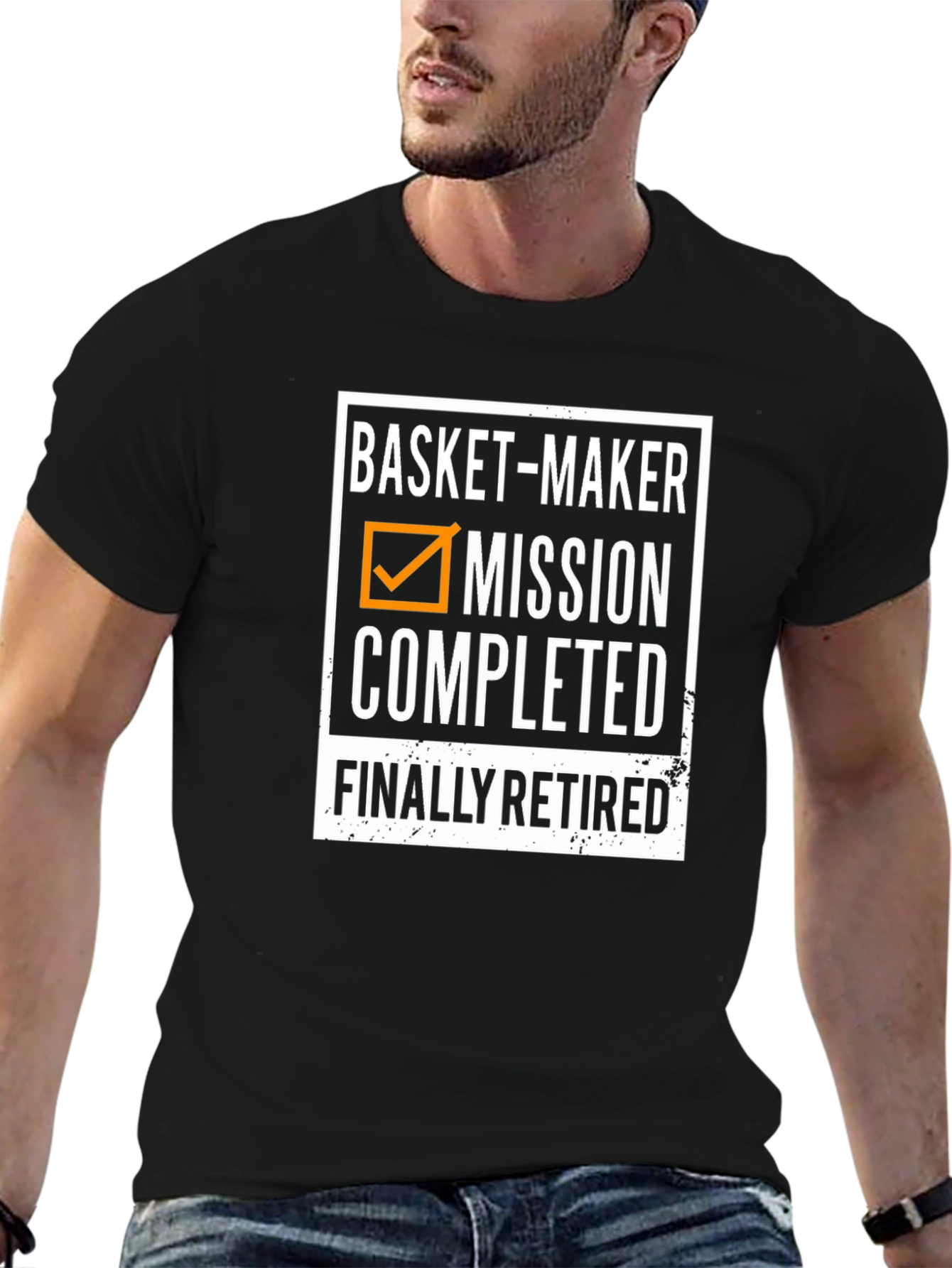 Basket-Maker Mission Completed T-Shirt - Retirement Gift