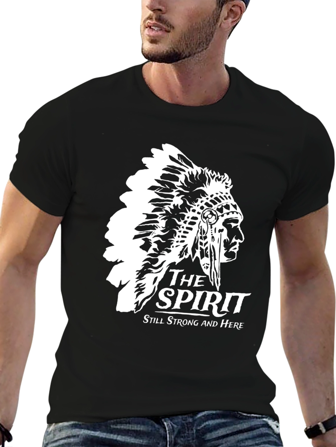 Native American Spirit Black T-Shirt