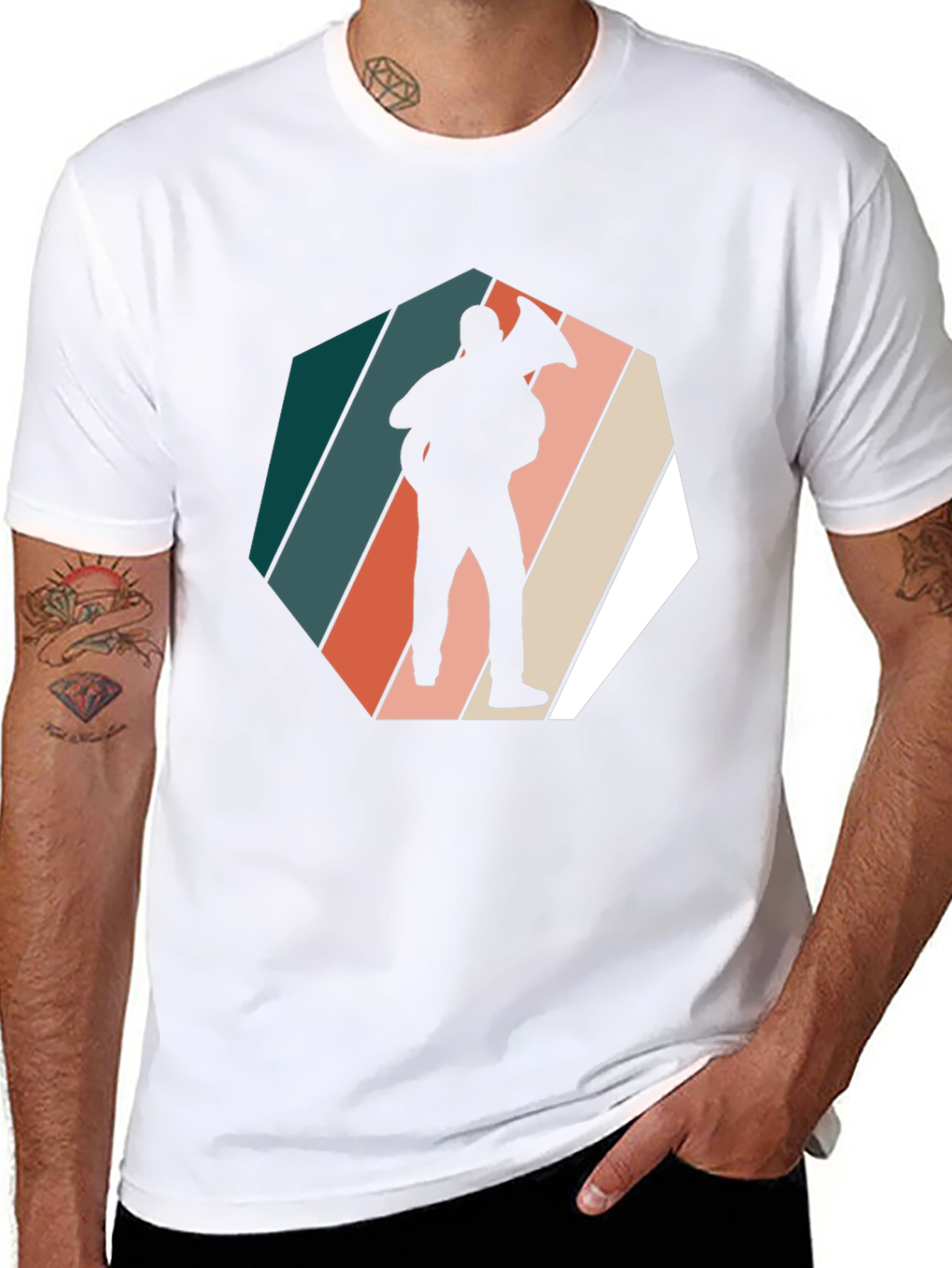 Retro Tuba Player Graphic Tee