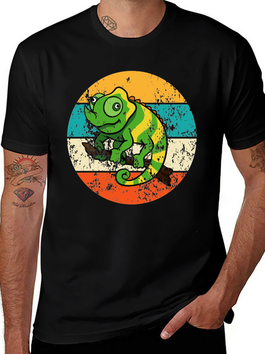 Retro Chameleon Graphic Tee