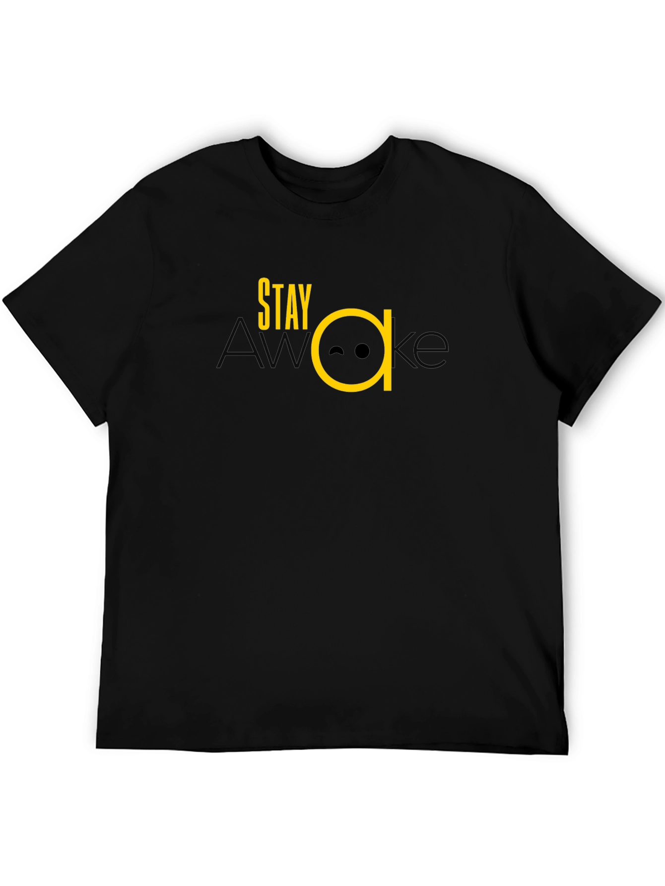 Stay Awake Graphic Tee - Black