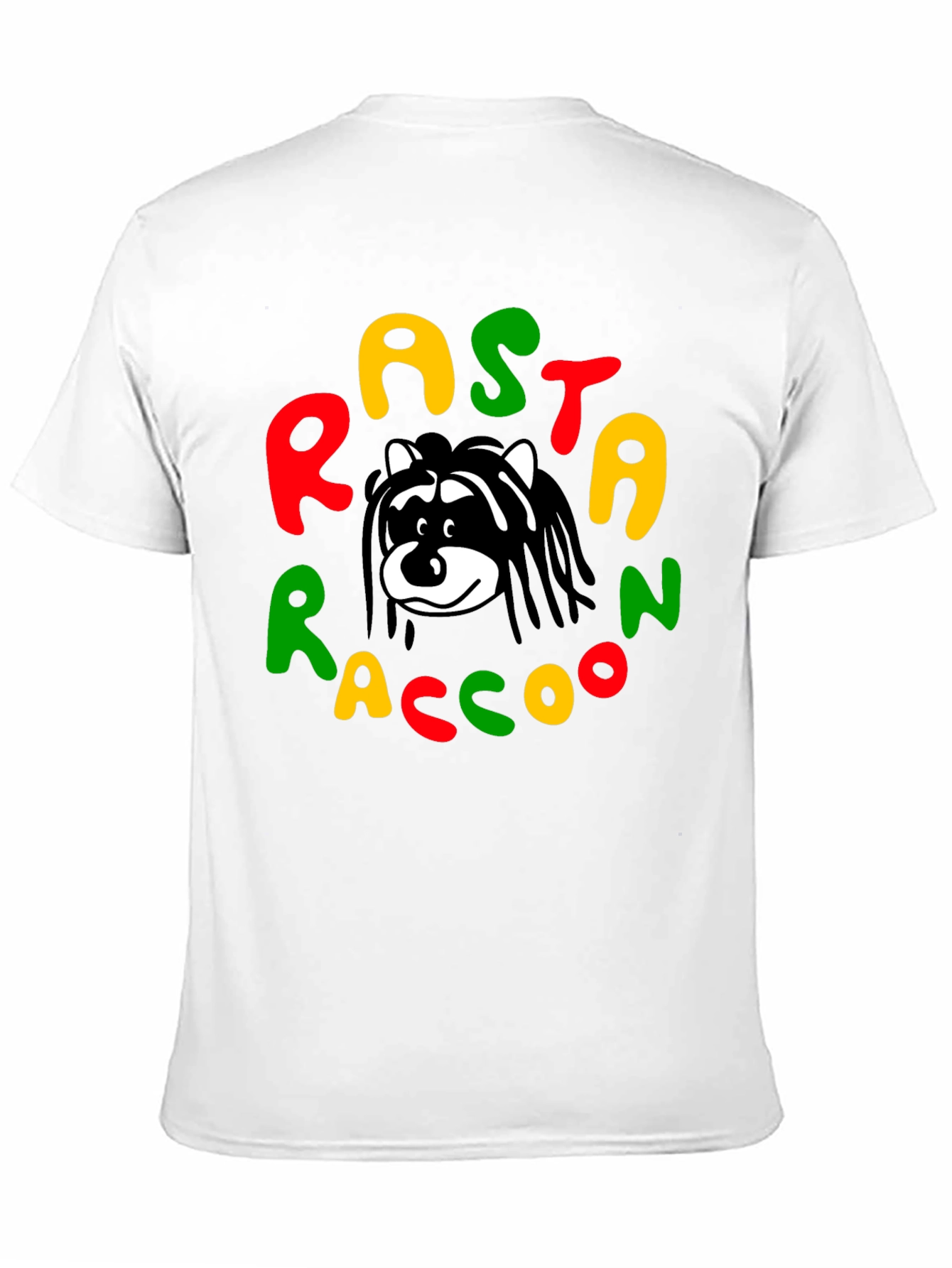 Rasta Raccoon Graphic Tee - Reggae Style