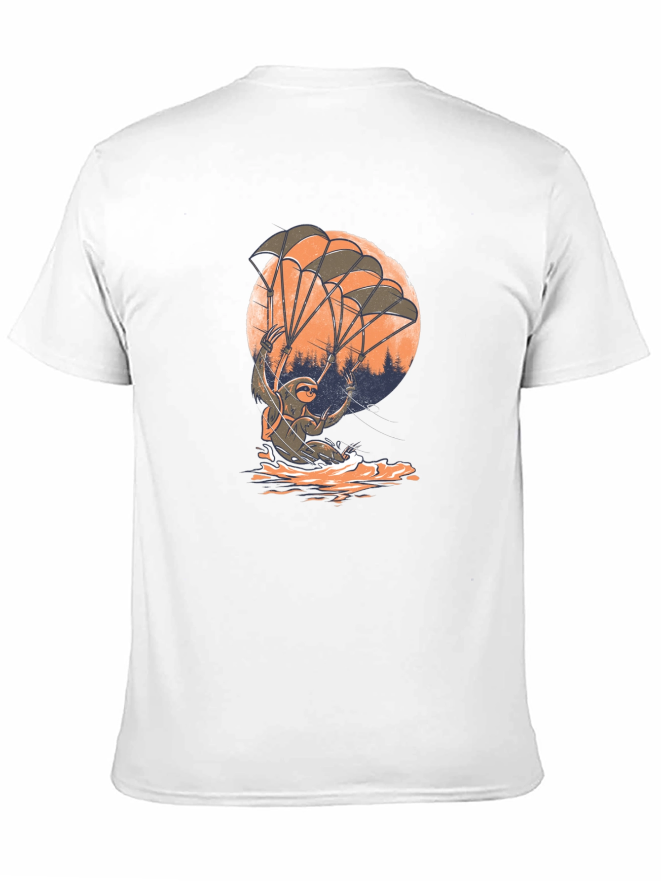Sloth Parachute T-Shirt - Funny & Unique Design