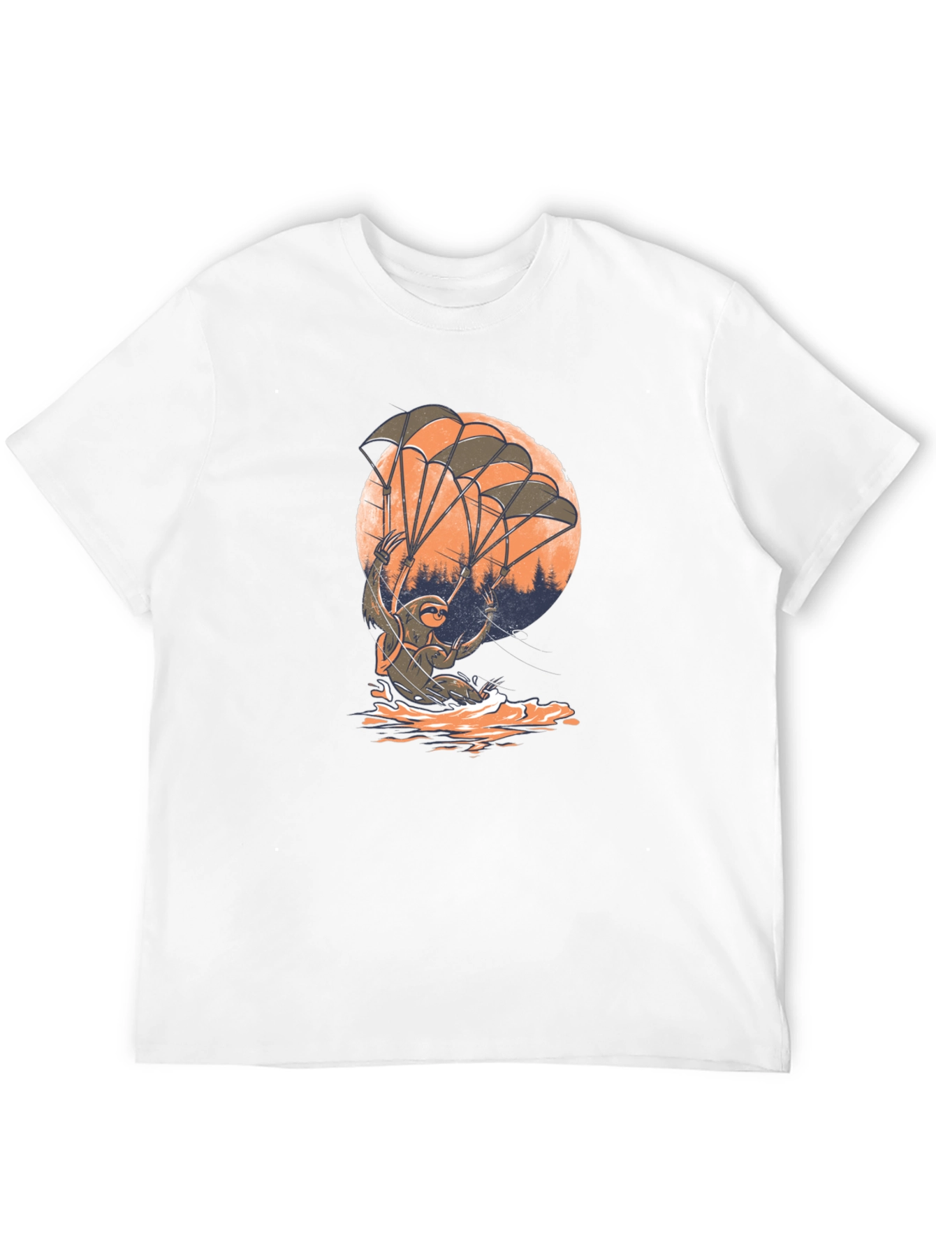 Sloth Parachute T-Shirt - Funny & Unique Design