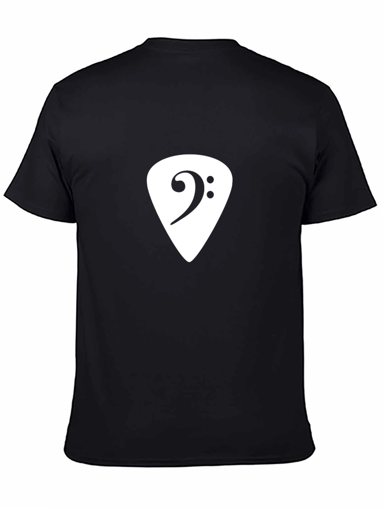 Bass Clef Guitar Pick T-Shirt - Musician Style