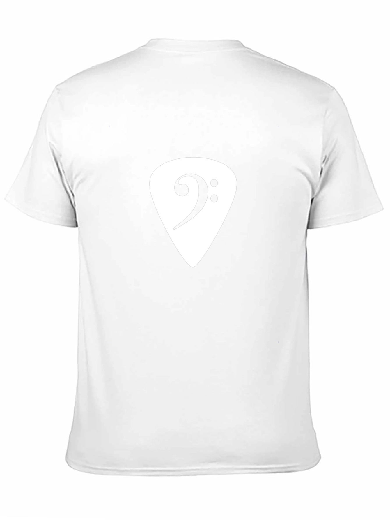 Bass Clef Guitar Pick T-Shirt - Musician Style
