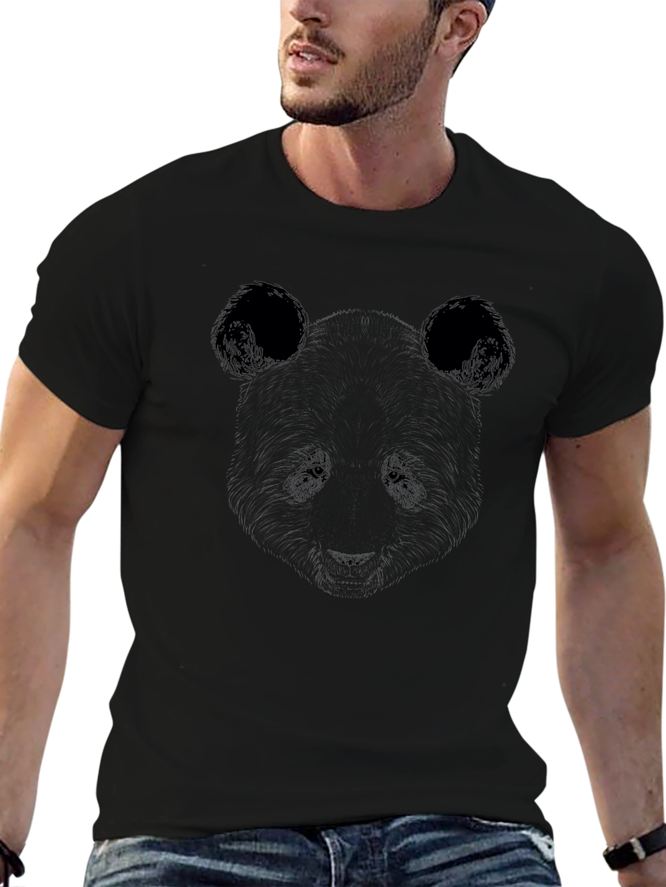 Panda Graphic T-Shirt - Classic Black Tee