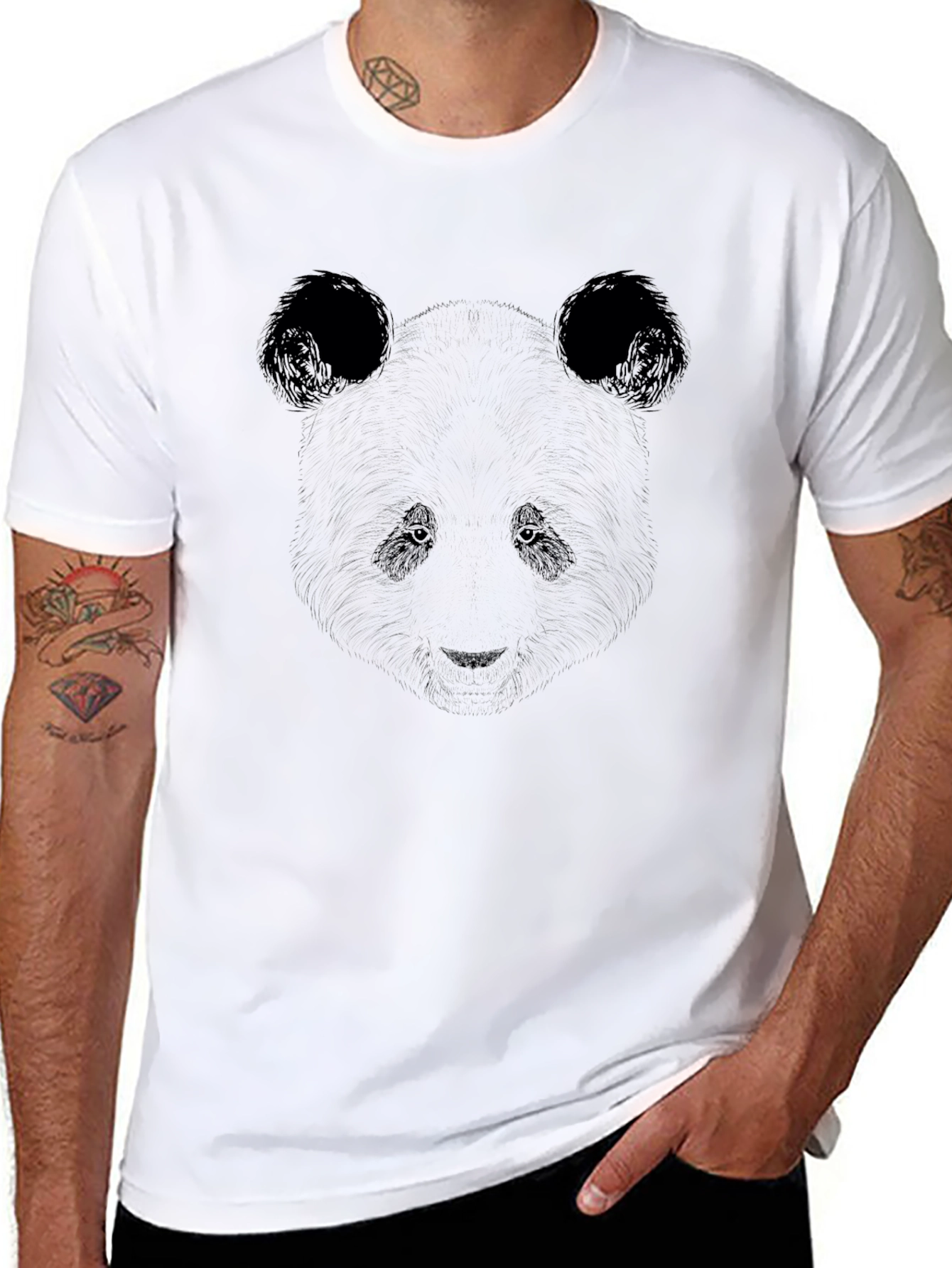 Panda Graphic T-Shirt - Classic Black Tee
