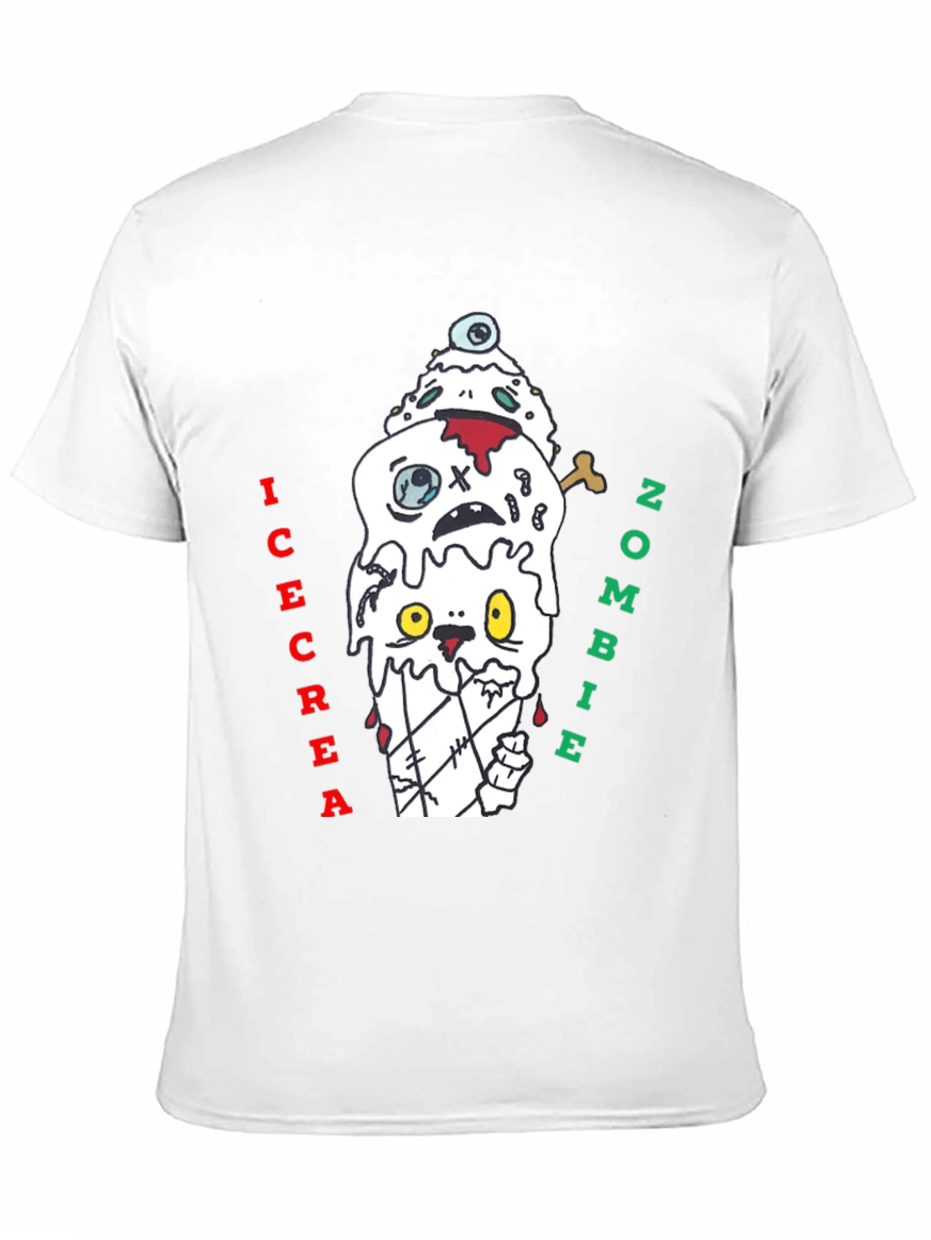 Zombie Ice Cream Graphic Tee - Black
