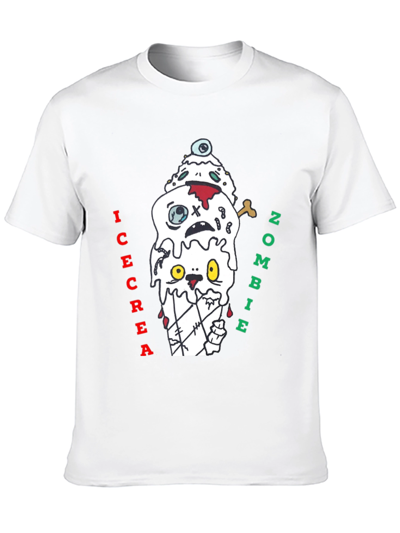 Zombie Ice Cream Graphic Tee - Black
