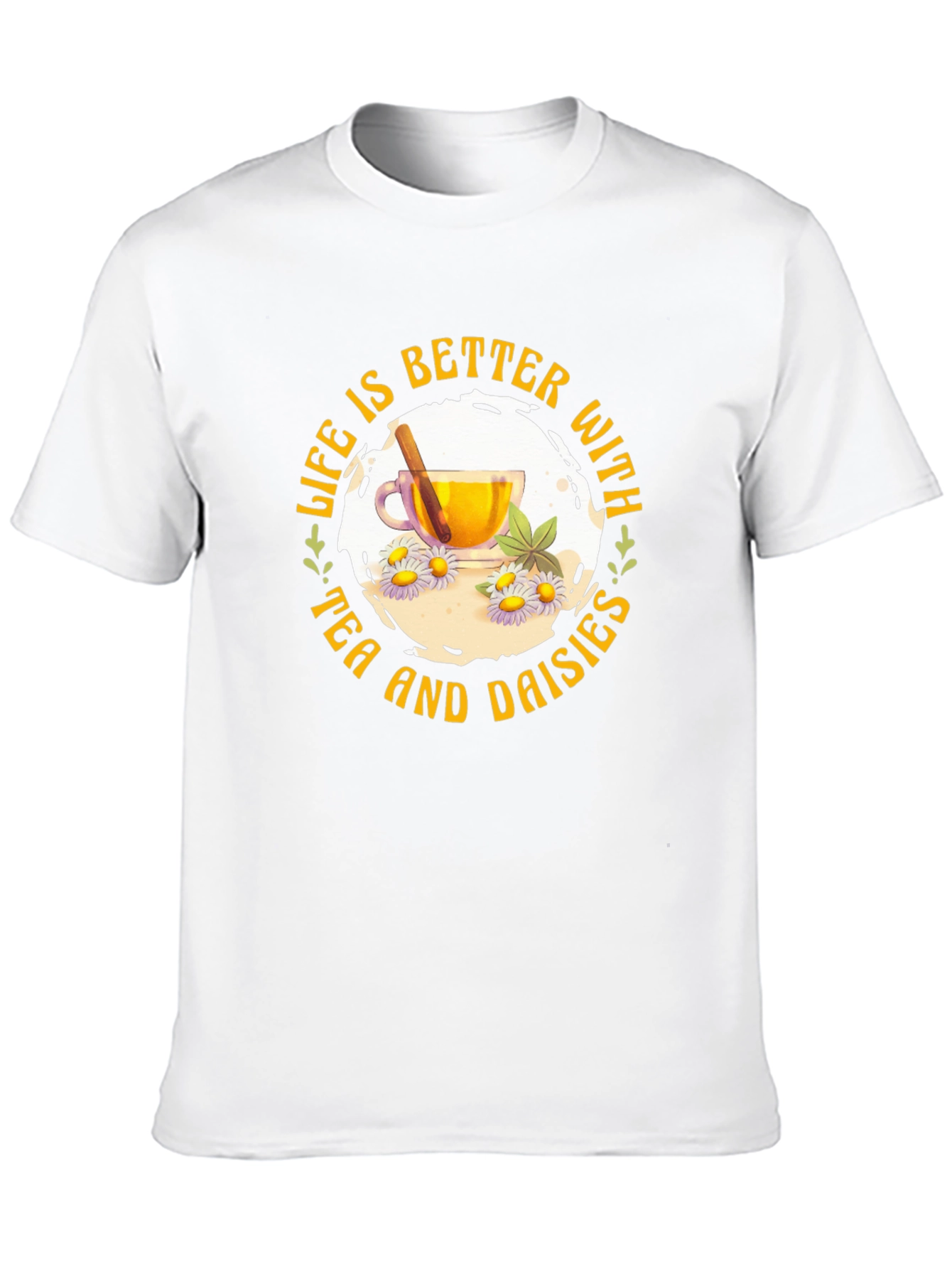 Tea and Daisies Graphic Tee