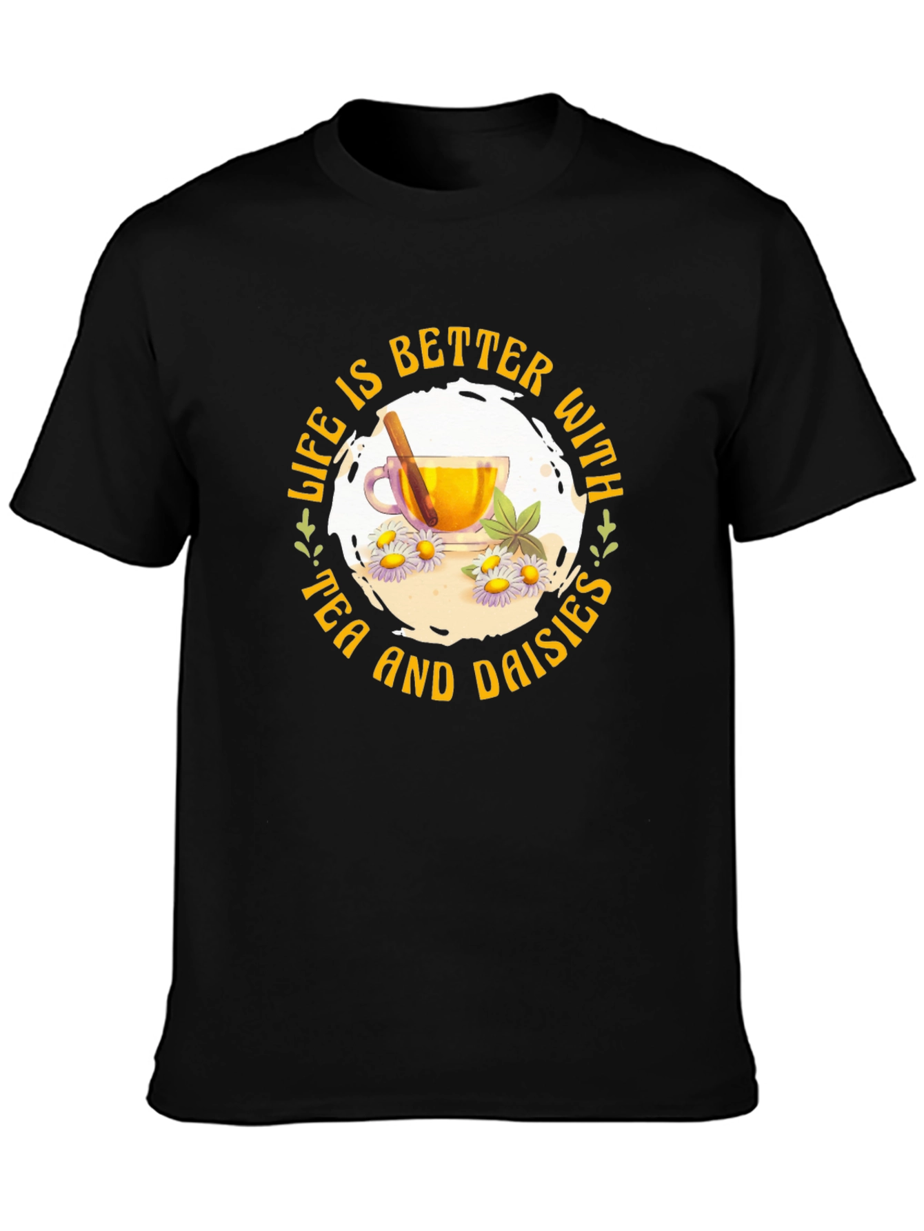 Tea and Daisies Graphic Tee