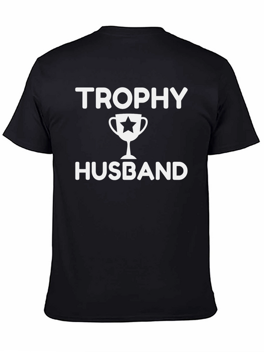 Trophy Husband Black Graphic Tee Shirt
