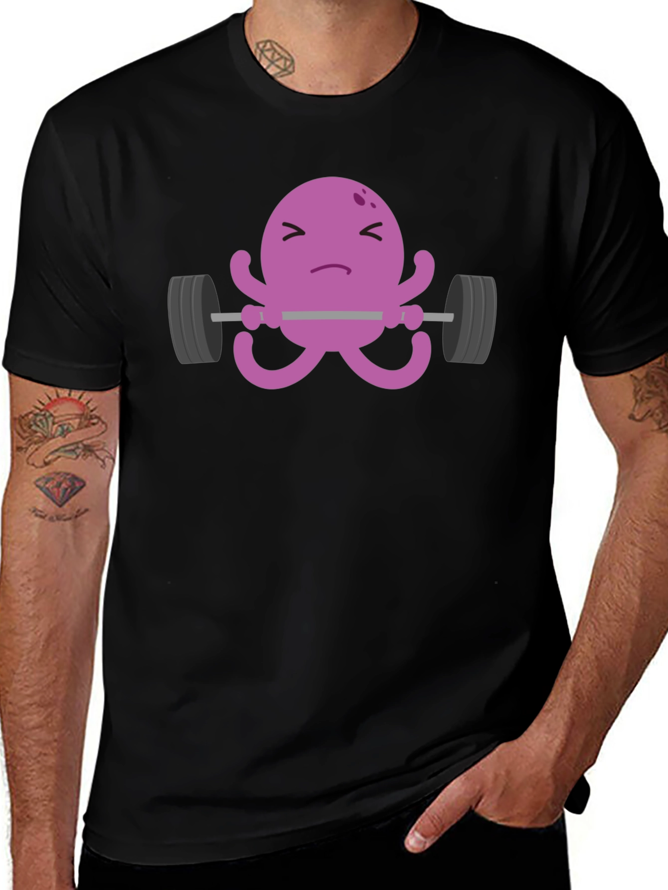 Weightlifting Octopus T-Shirt