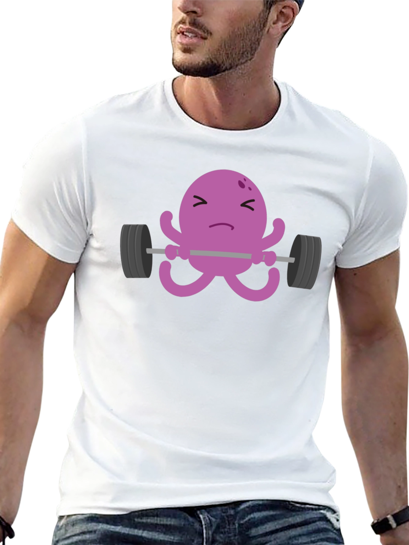 Weightlifting Octopus T-Shirt