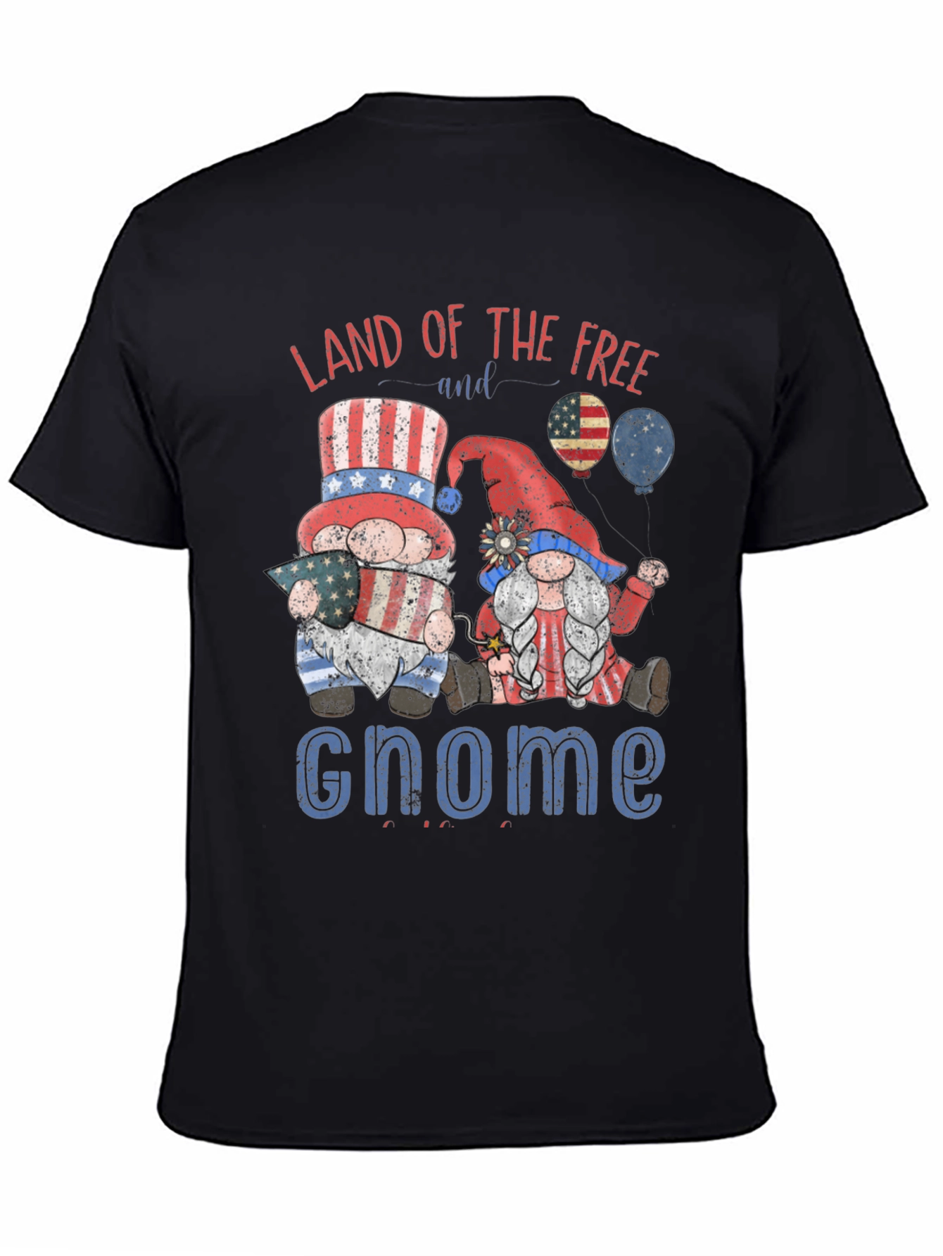 Patriotic Gnome T-Shirt - Land of the Free
