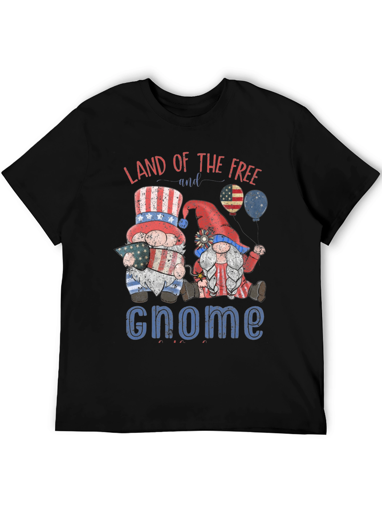 Patriotic Gnome T-Shirt - Land of the Free