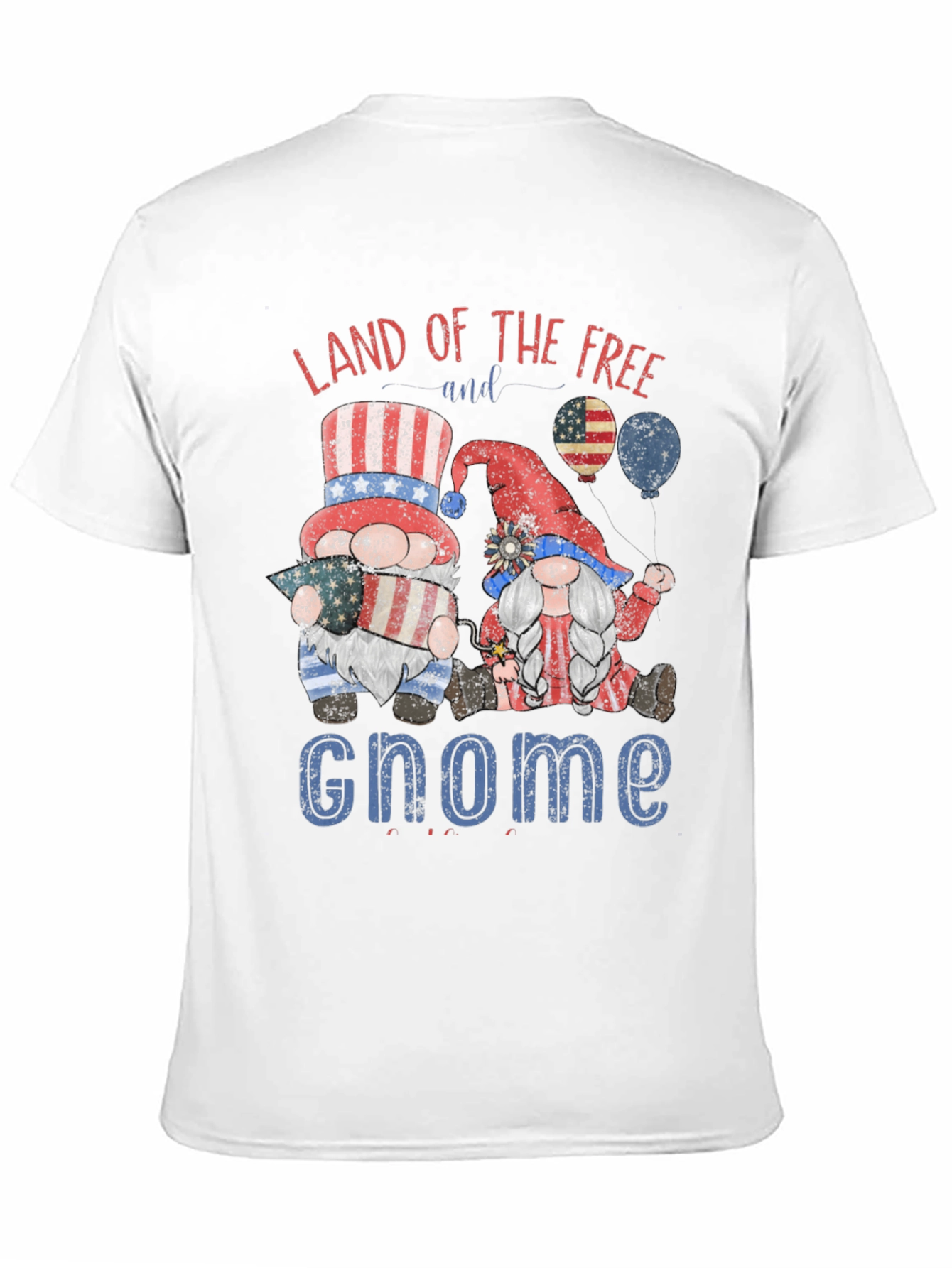 Patriotic Gnome T-Shirt - Land of the Free