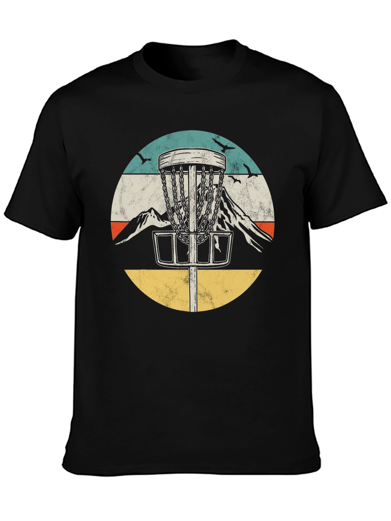 Retro Disc Golf Tee - Mountain Design