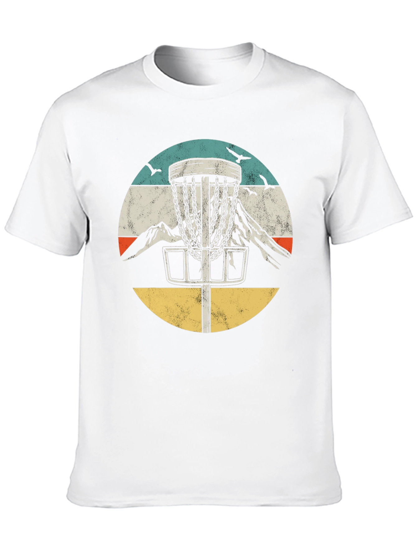 Retro Disc Golf Tee - Mountain Design