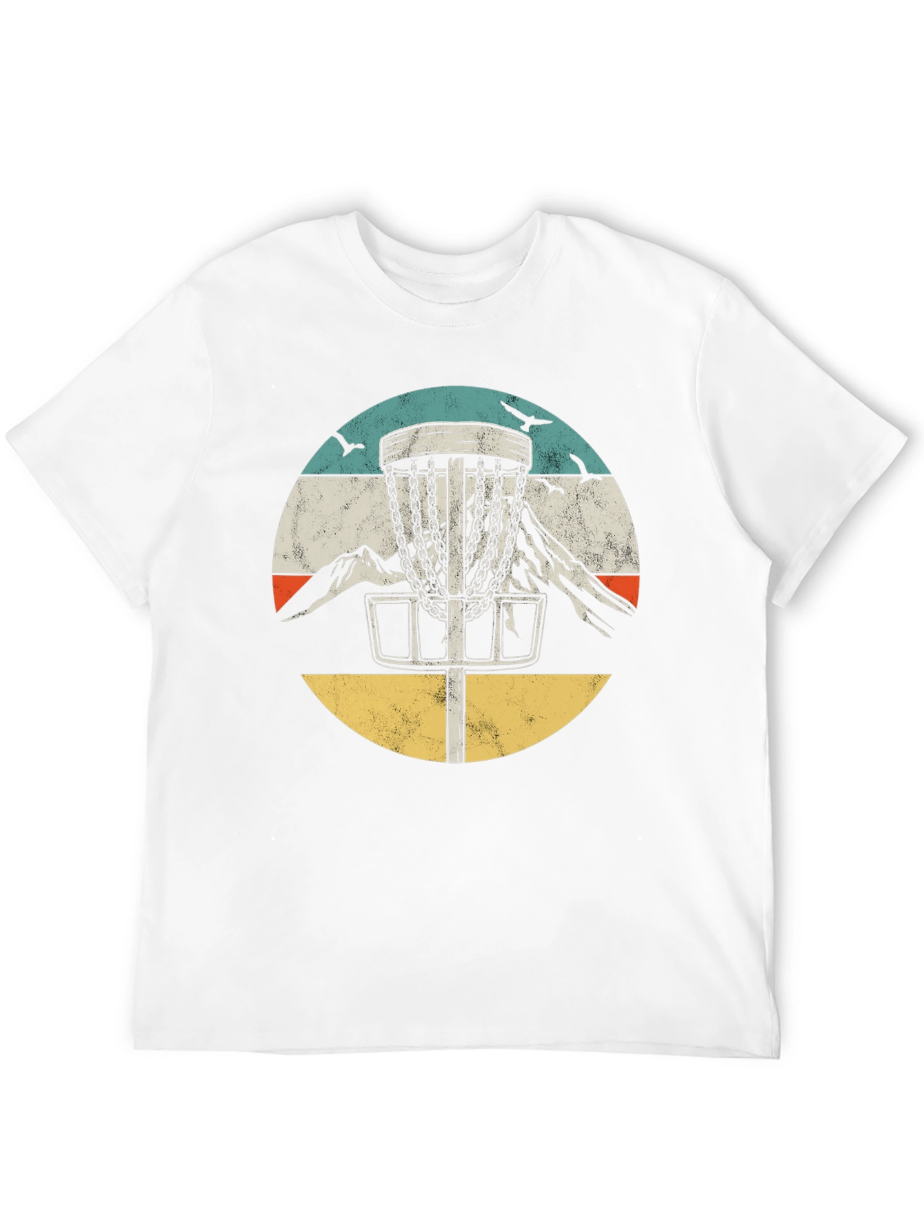 Retro Disc Golf Tee - Mountain Design