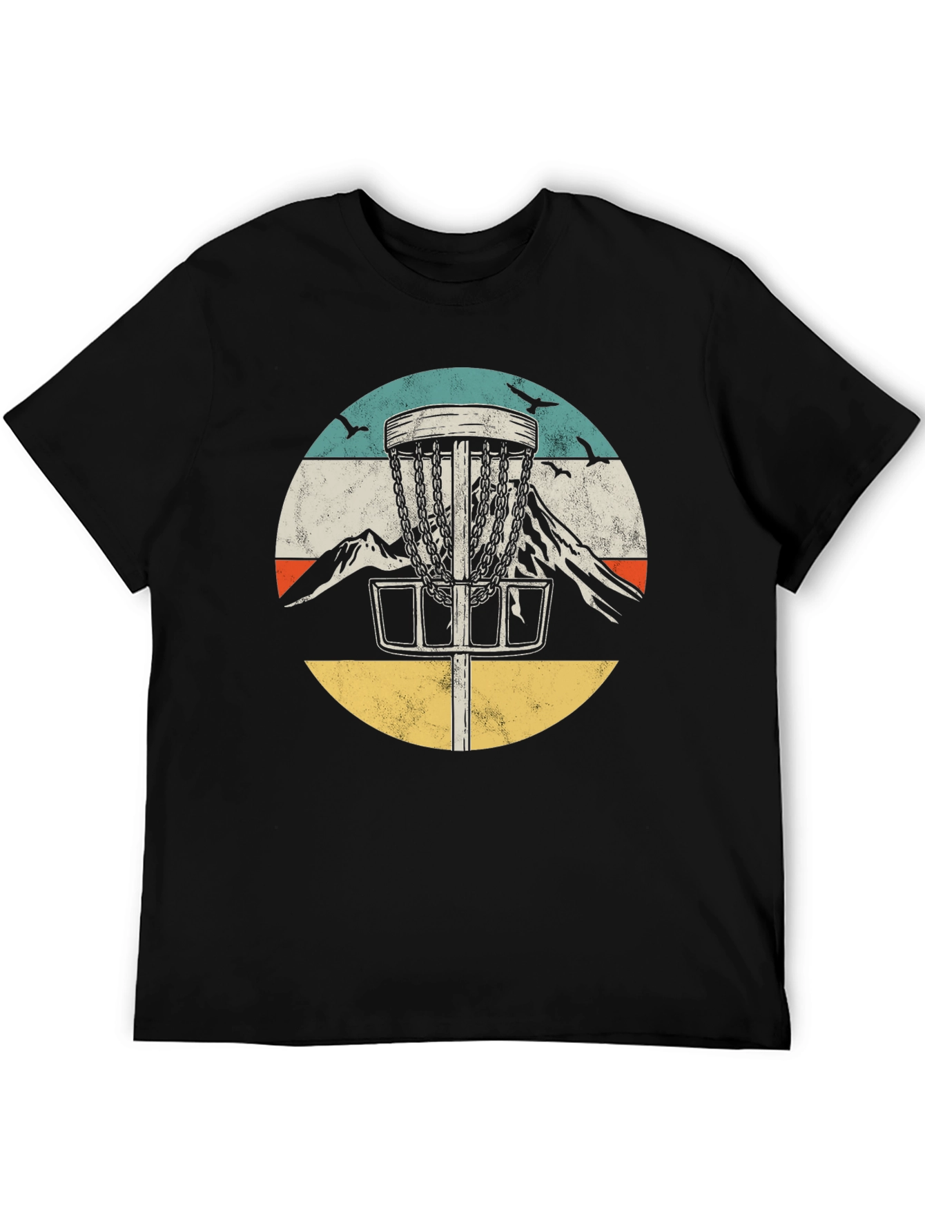 Retro Disc Golf Tee - Mountain Design