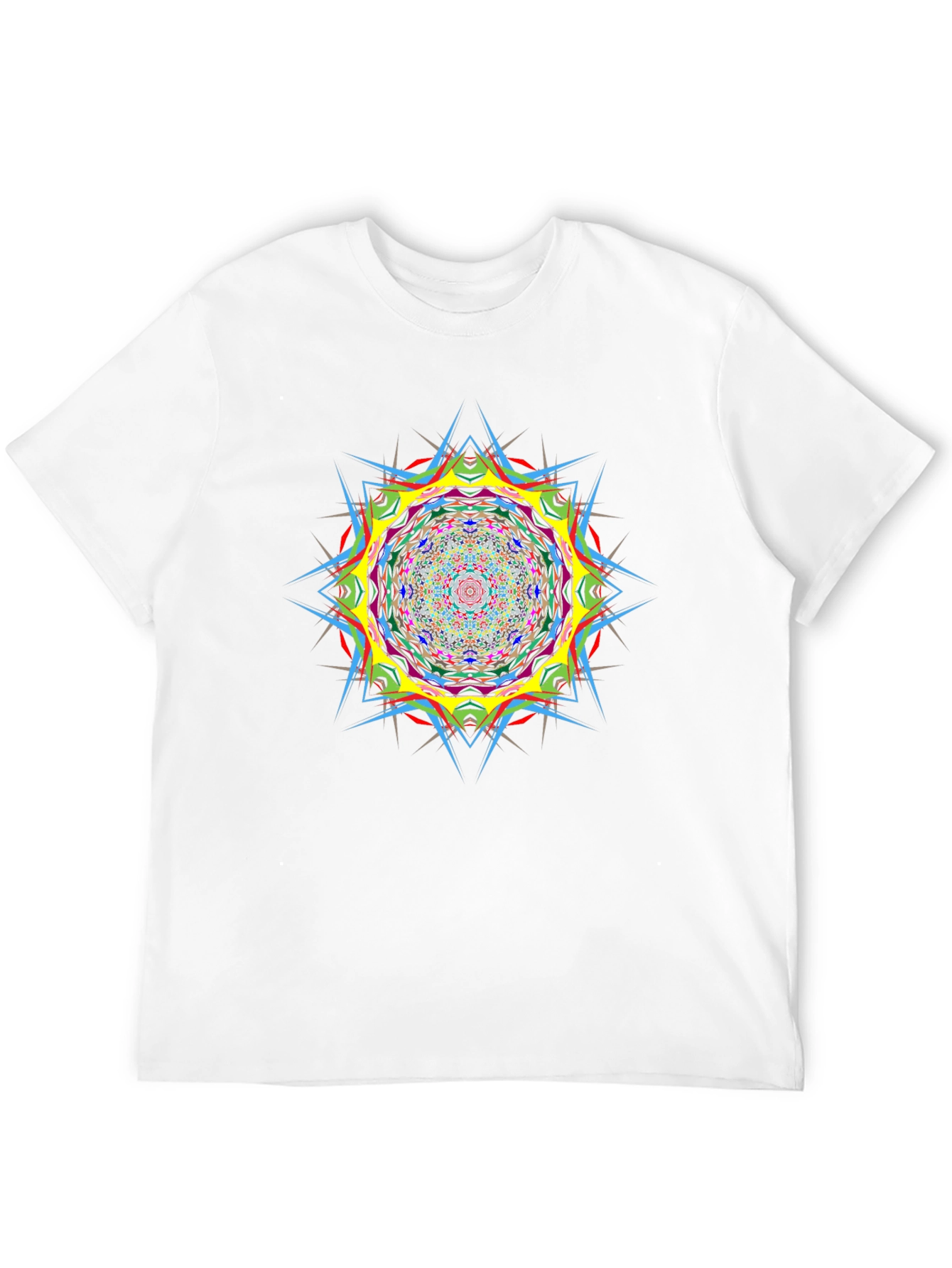 Psychedelic Mandala Graphic Black T-Shirt