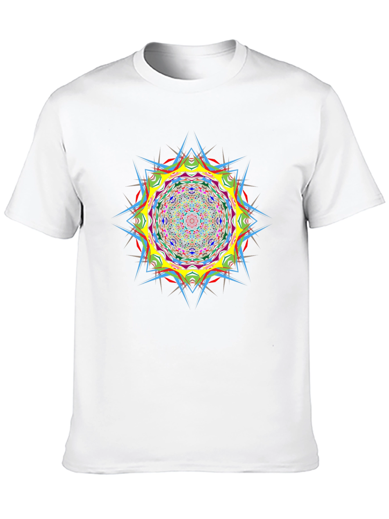 Psychedelic Mandala Graphic Black T-Shirt
