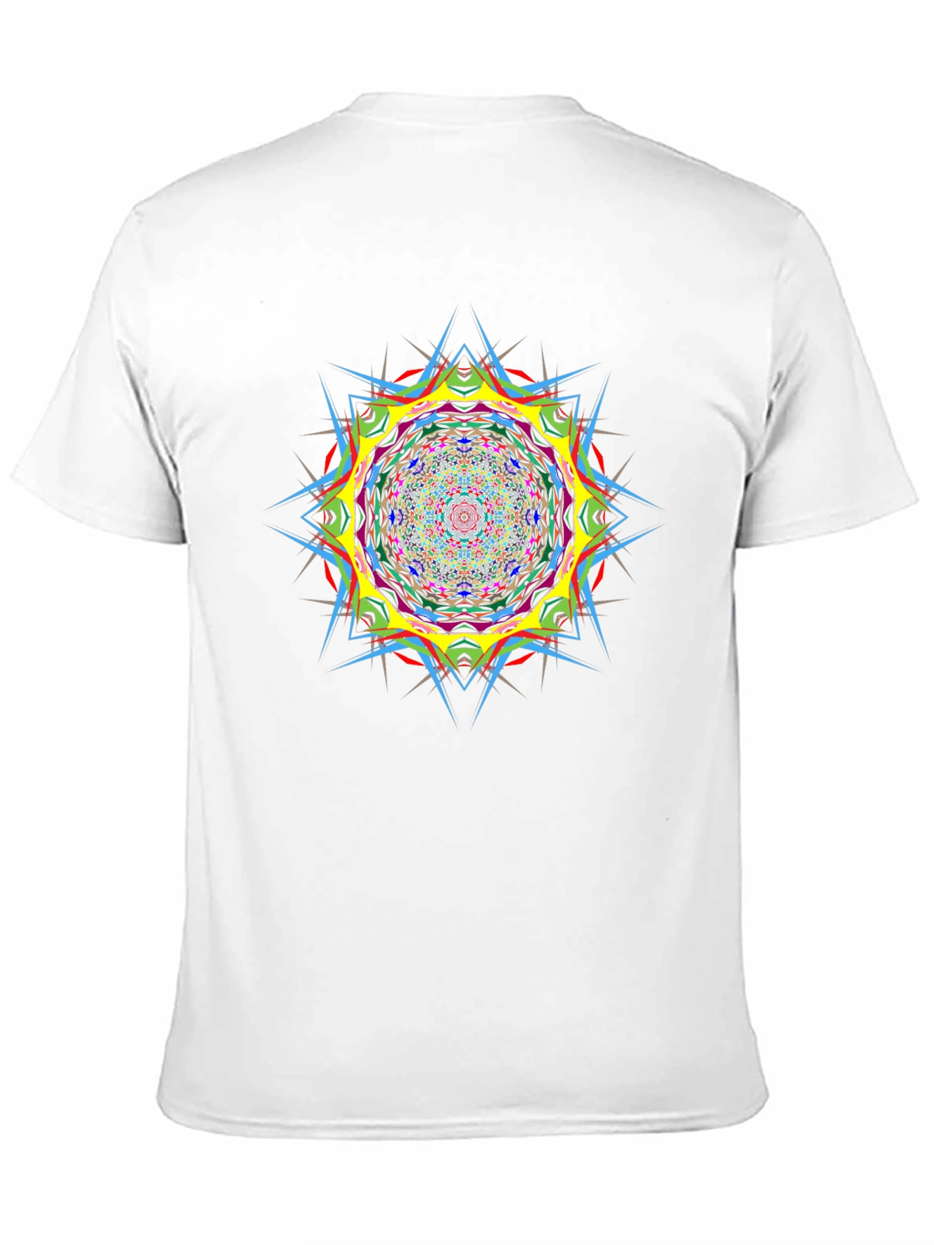 Psychedelic Mandala Graphic Black T-Shirt