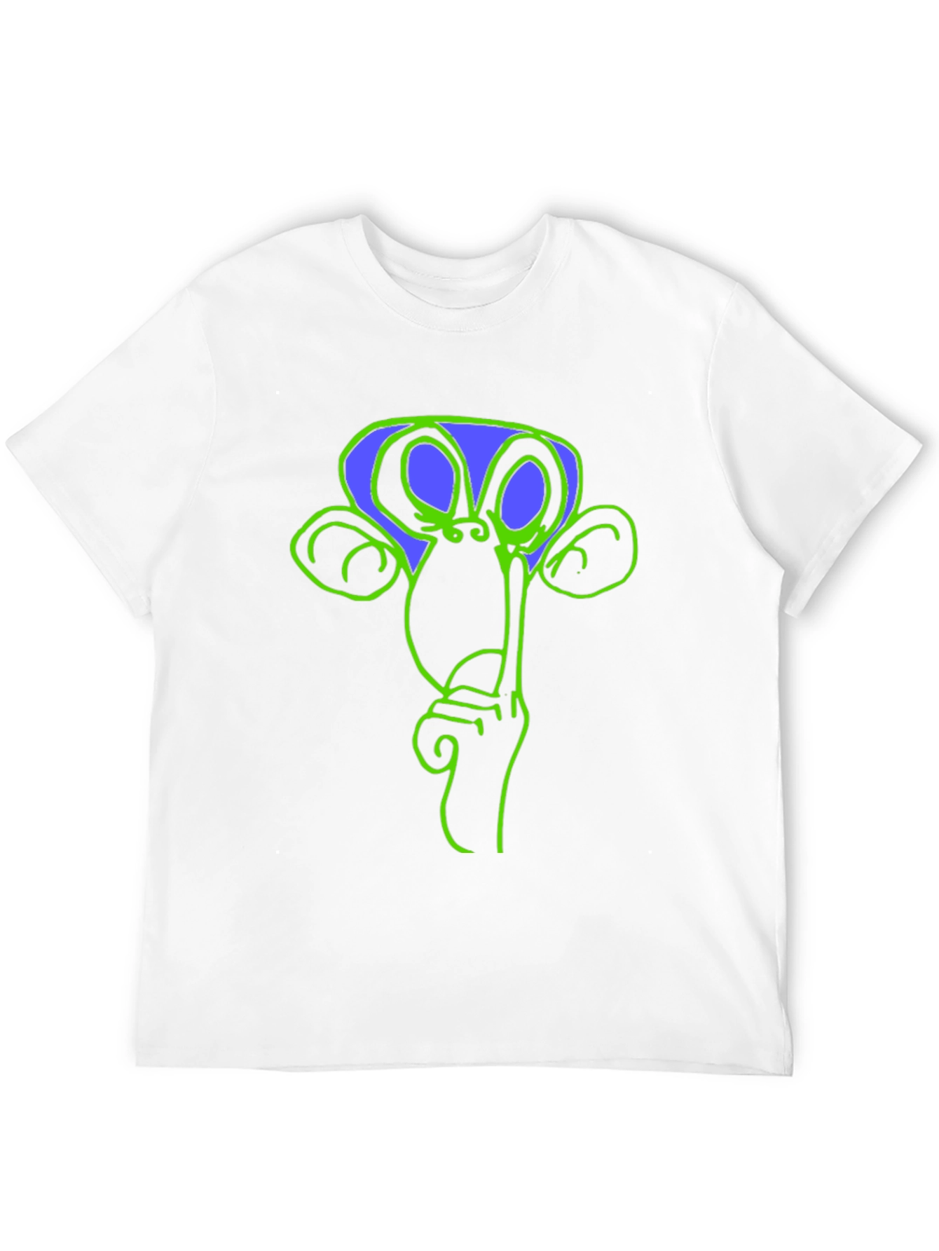 Shhh Monkey Graphic Tee - Casual Black T-Shirt