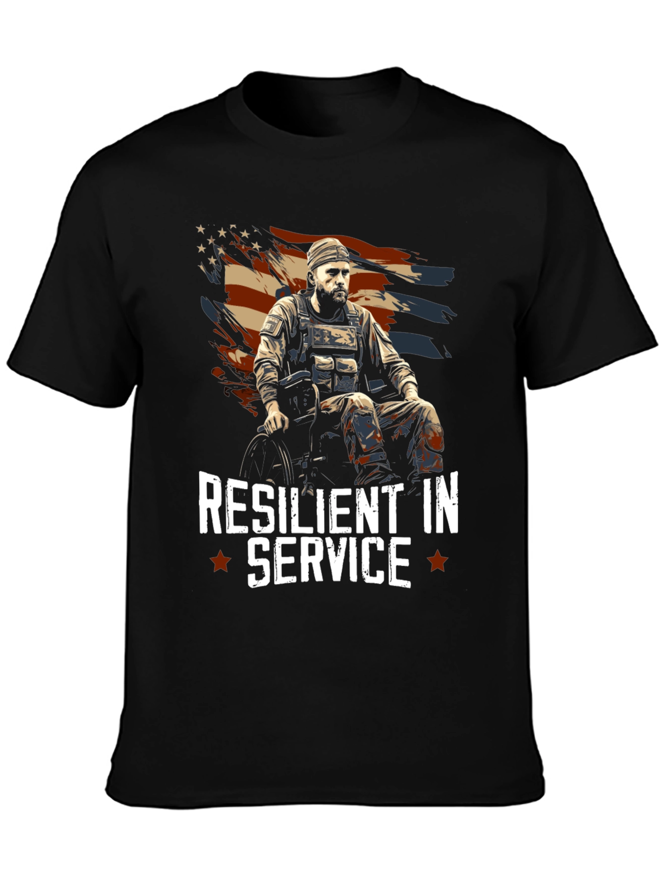 Resilient in Service Veteran Graphic Tee