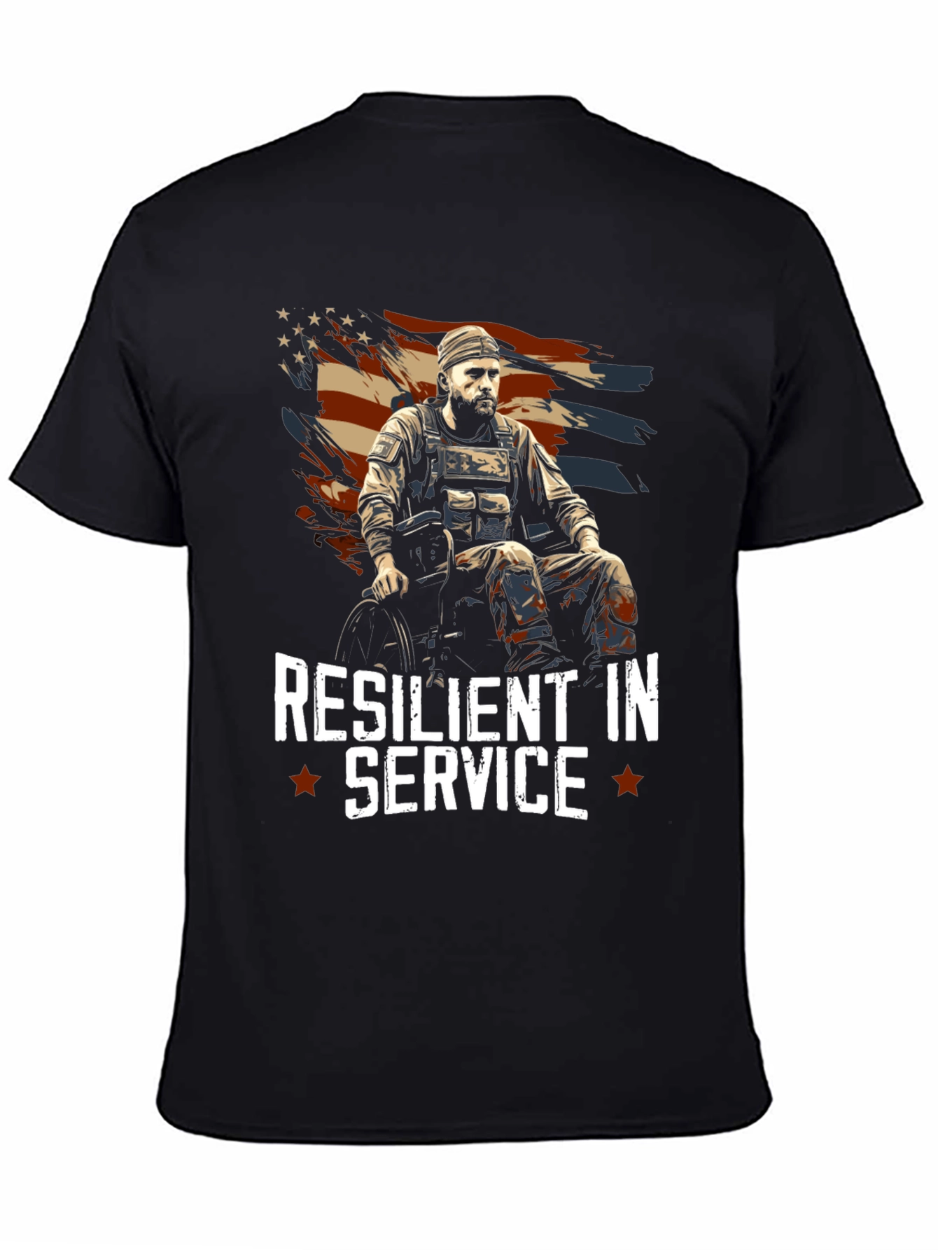 Resilient in Service Veteran Graphic Tee