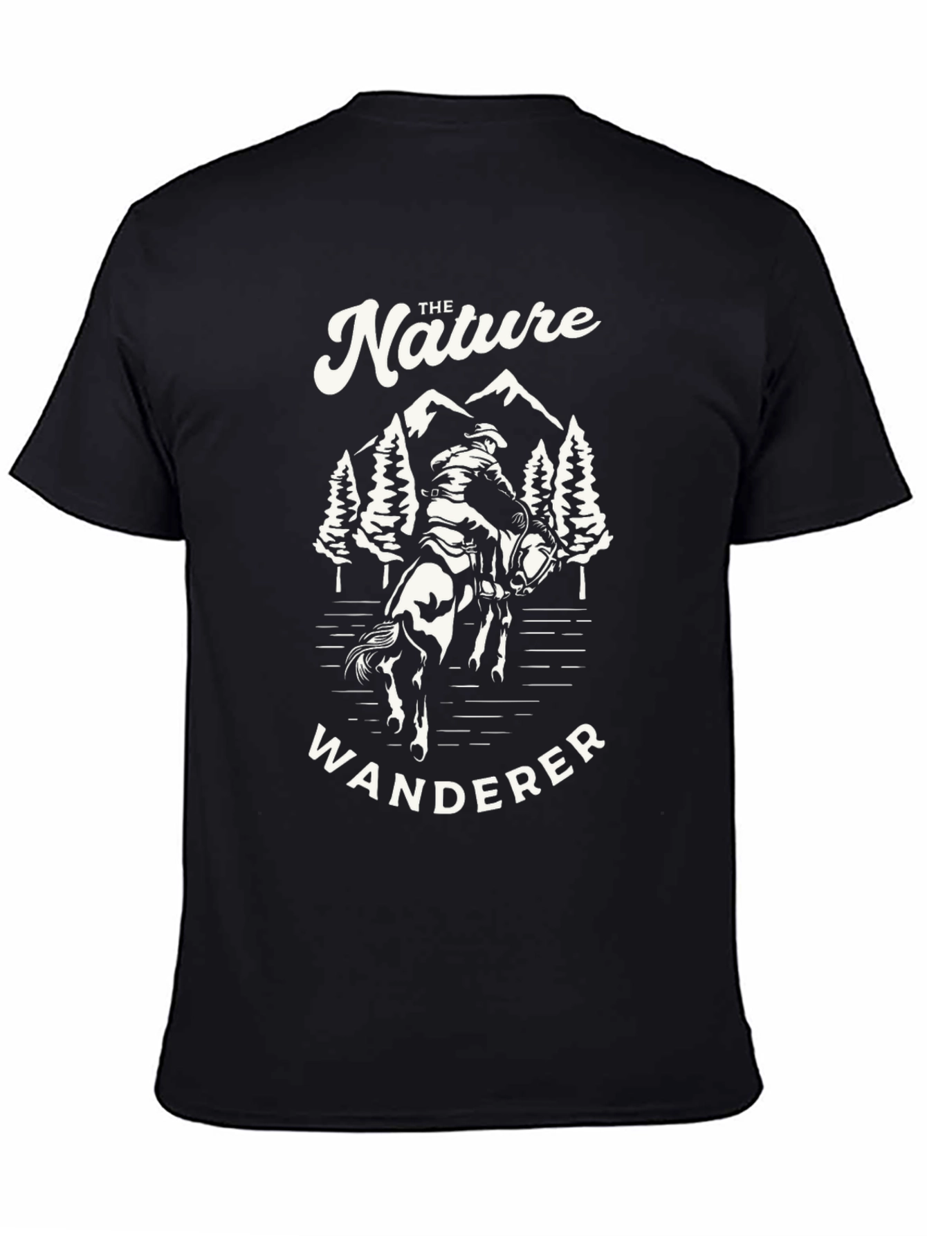Nature Wanderer Graphic Tee - Cowboy Horseback Ride