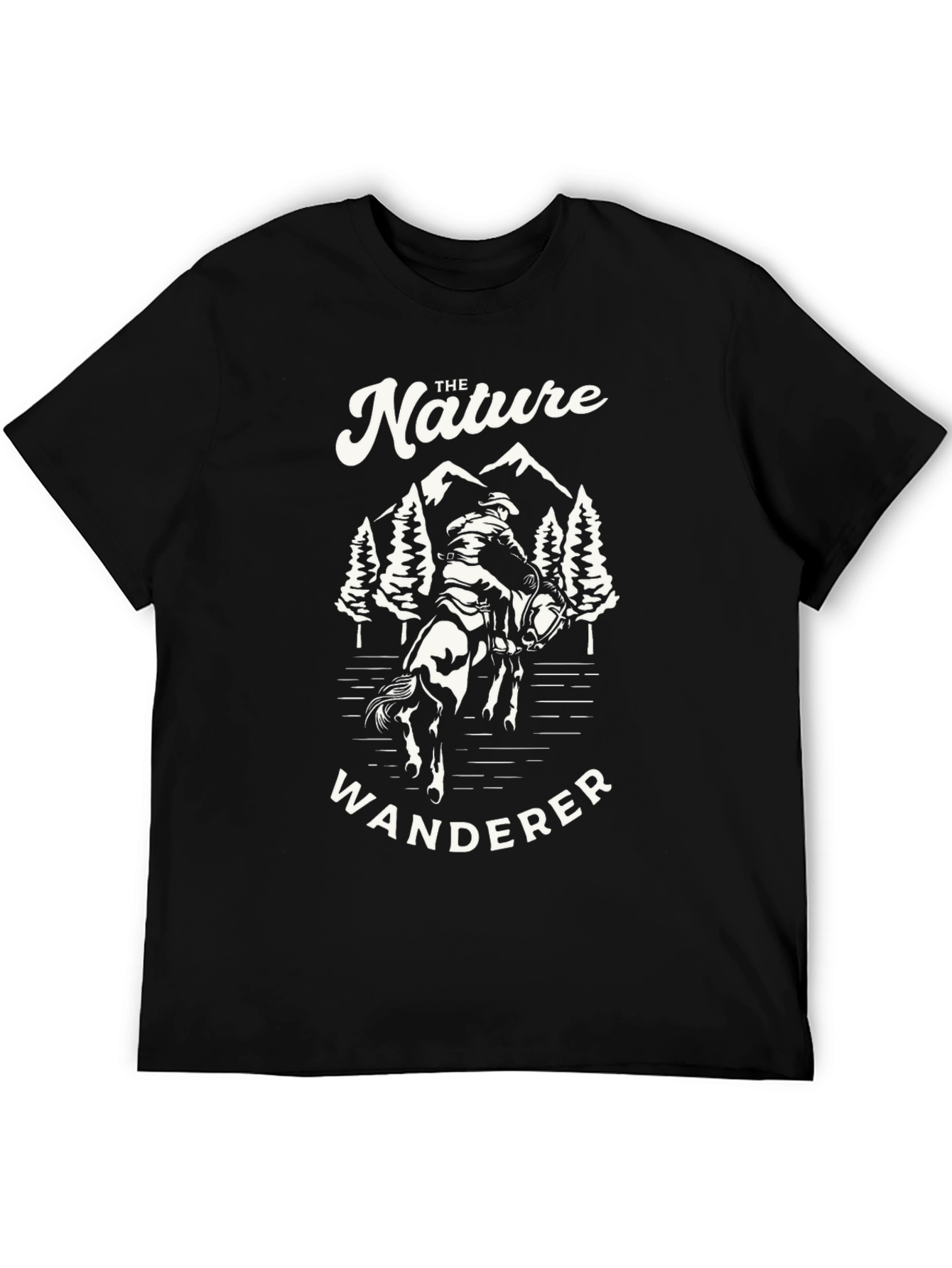 Nature Wanderer Graphic Tee - Cowboy Horseback Ride