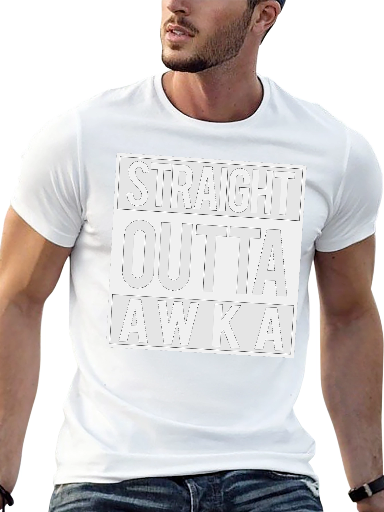 Straight Outta AWKA Black Graphic Tee