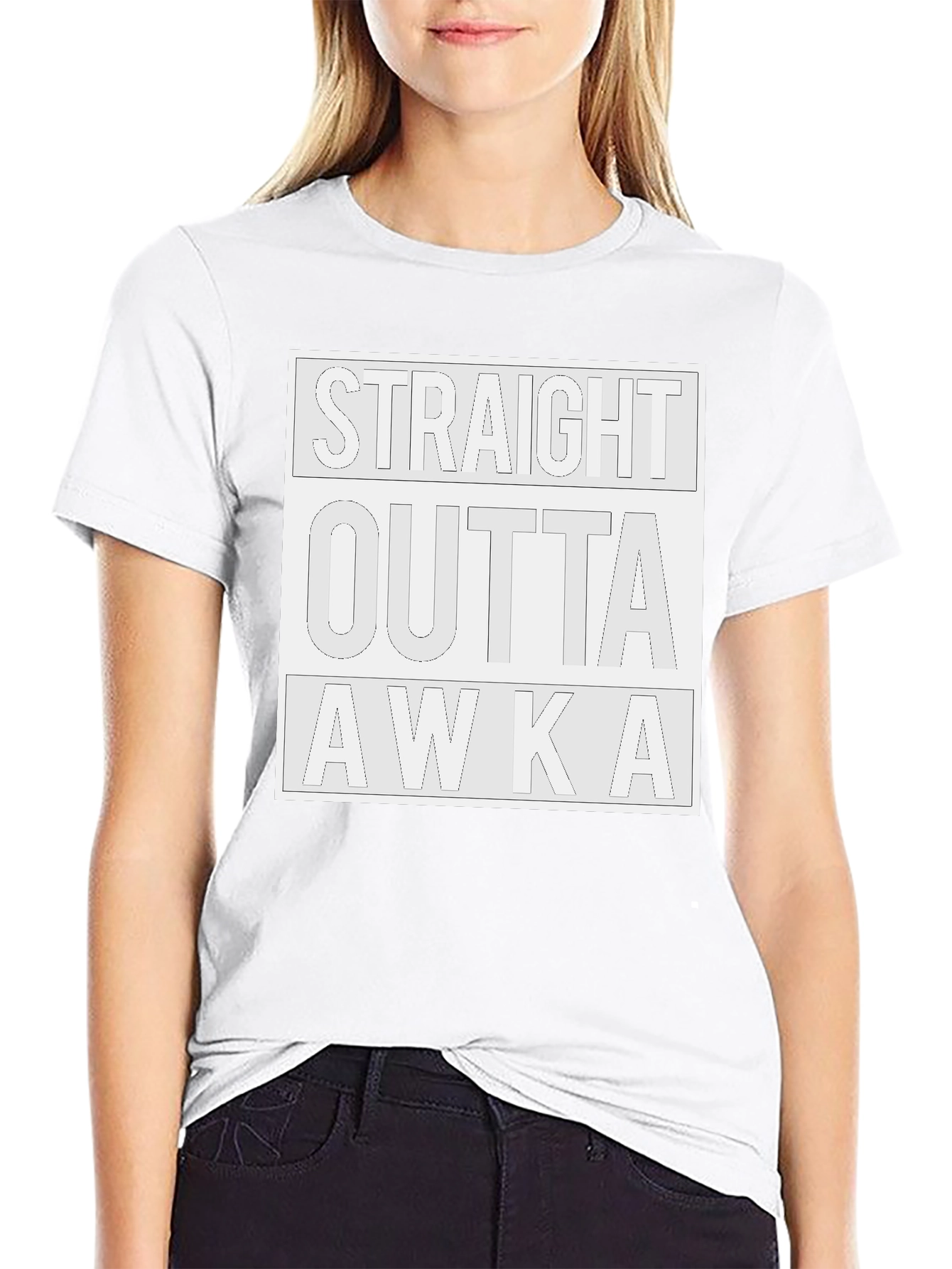 Straight Outta AWKA Black Graphic Tee