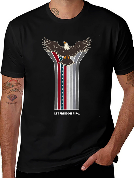 Patriotic Eagle T-Shirt - Let Freedom Ring