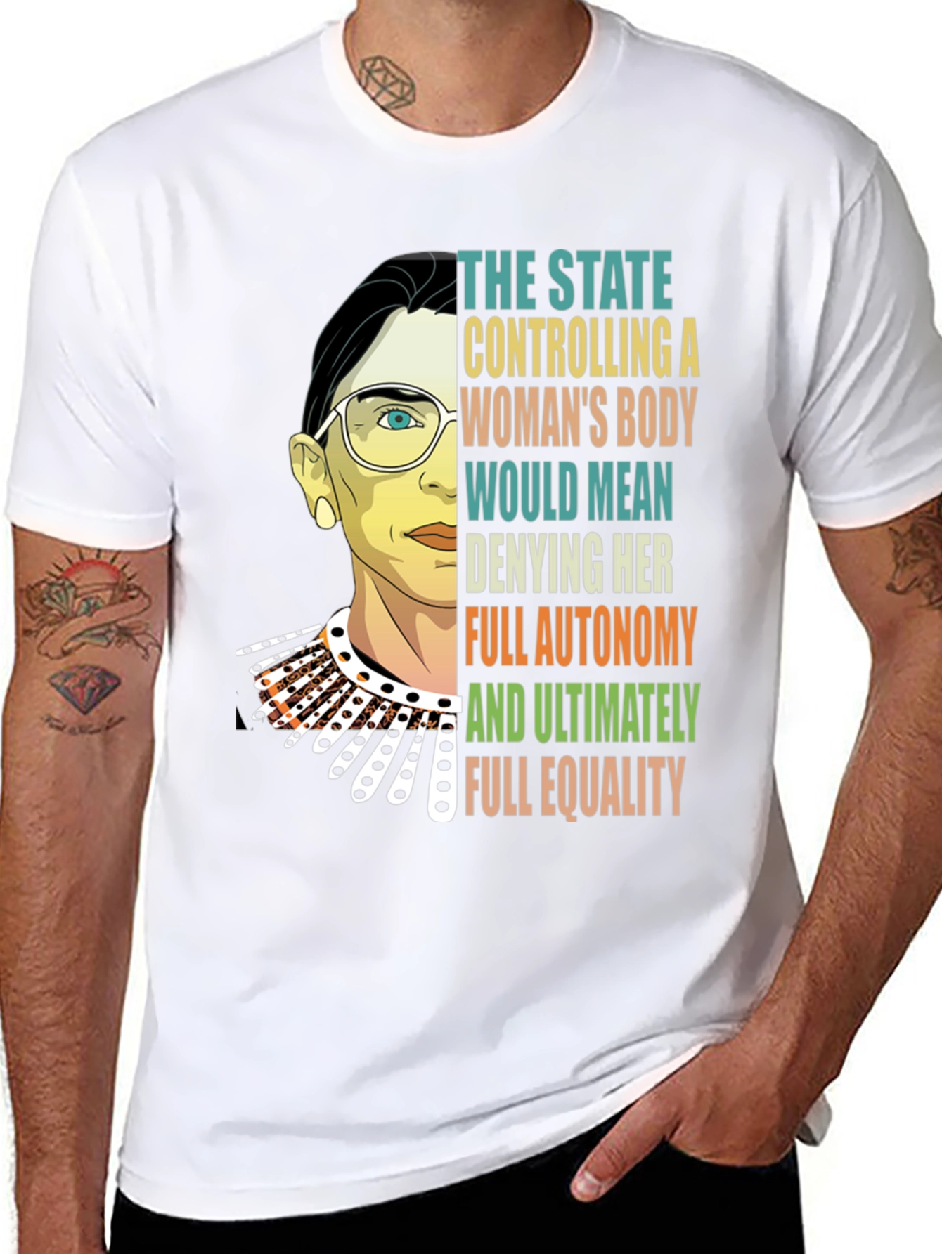 RBG Feminist T-Shirt: Pro-Choice Advocacy