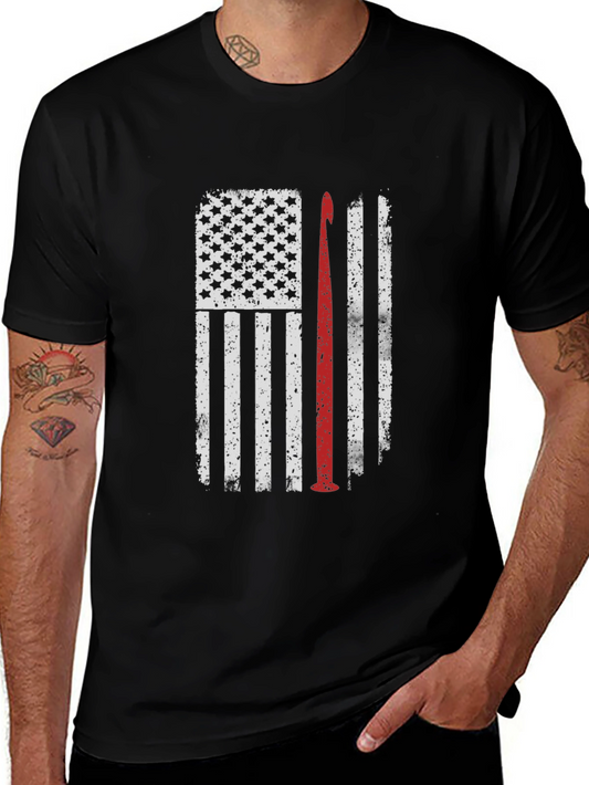 American Flag Crochet T-Shirt