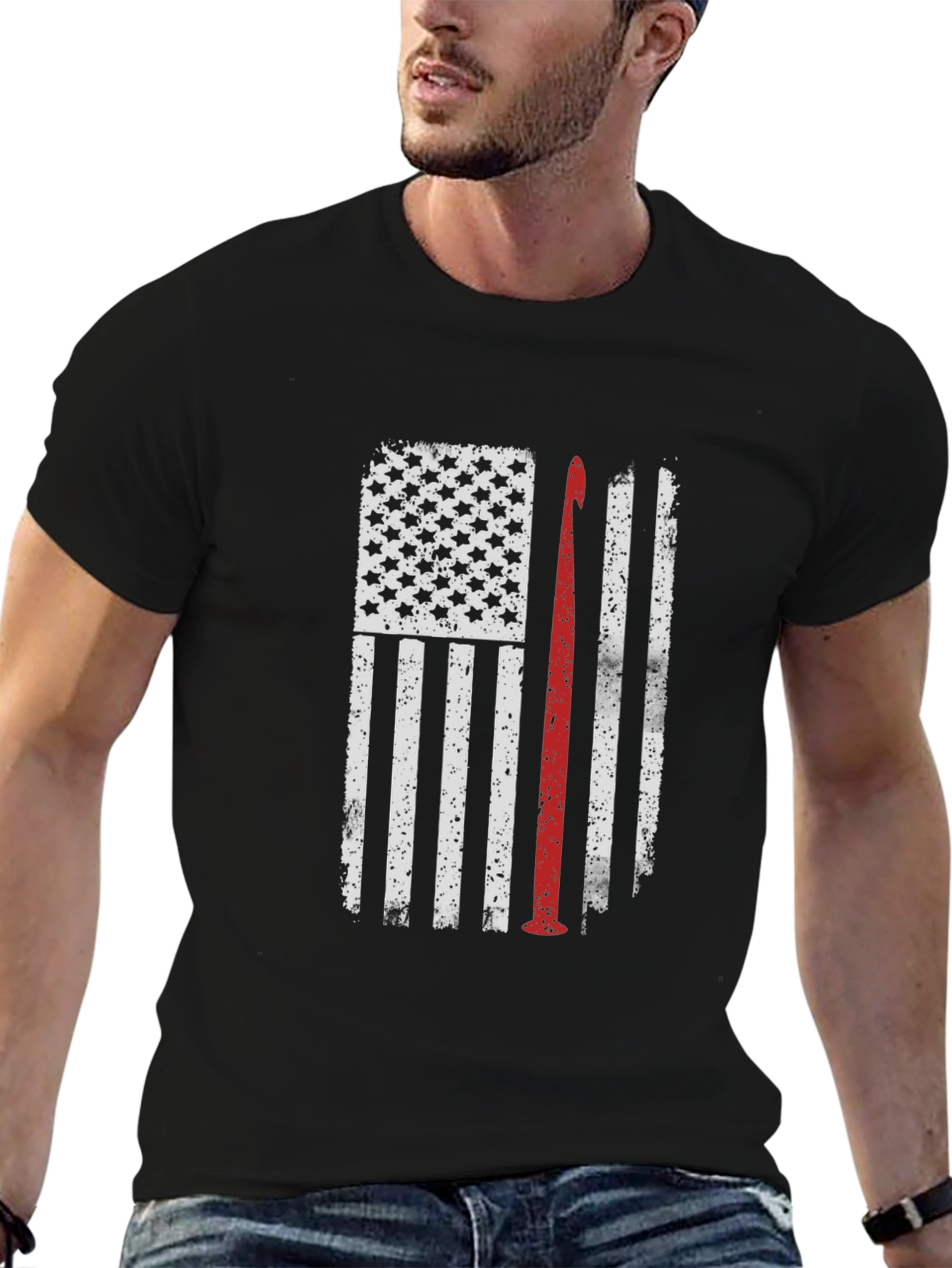 American Flag Crochet T-Shirt