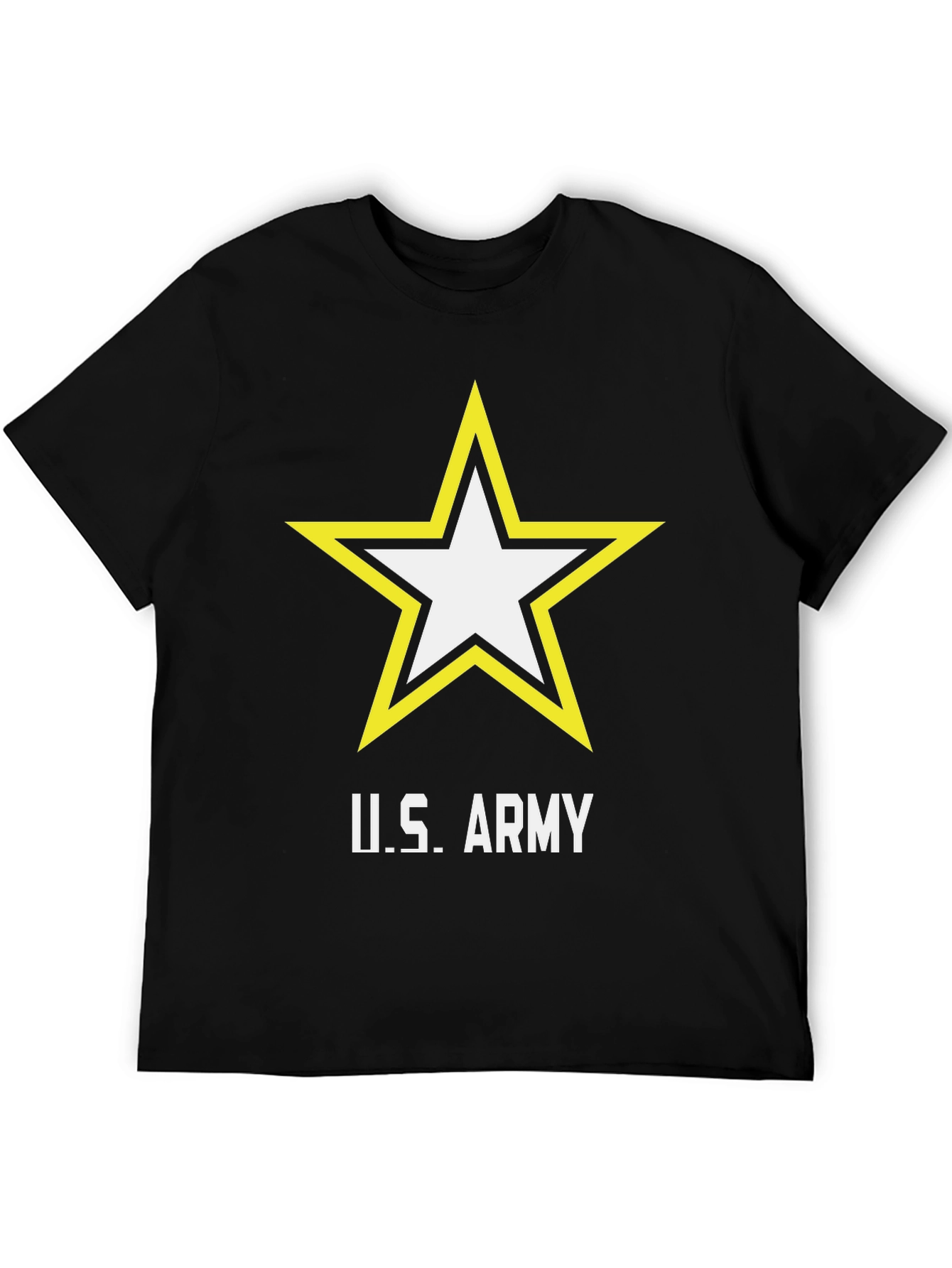 U.S. Army Star Logo Black T-Shirt